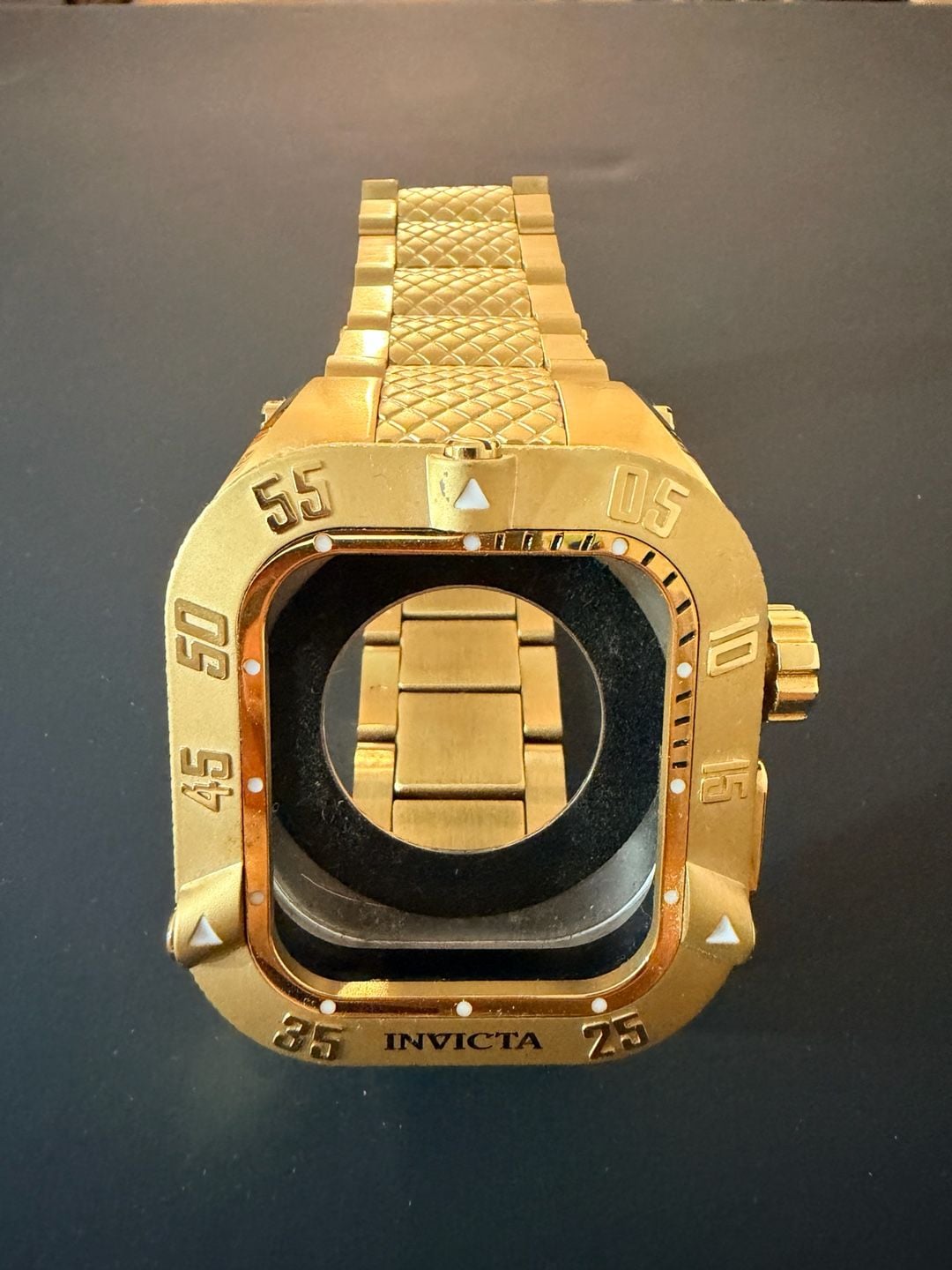 Invicta 39745 Smart Chassis Gold Apple Watch 44mm Series 4 5 6 SE 1