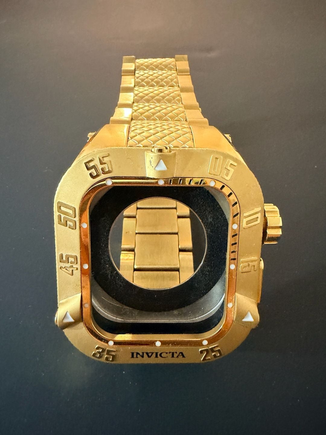 Invicta 39745 Smart Chassis Gold Apple Watch 44mm Series 4 5 6 SE 2