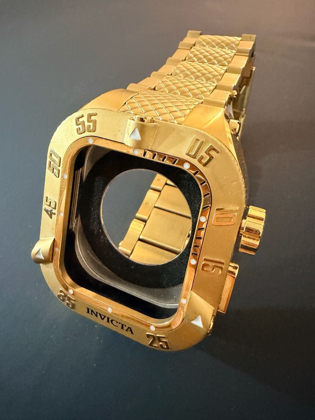 Invicta 39745 Smart Chassis Gold Apple Watch 44mm Series 4 5 6 SE 3