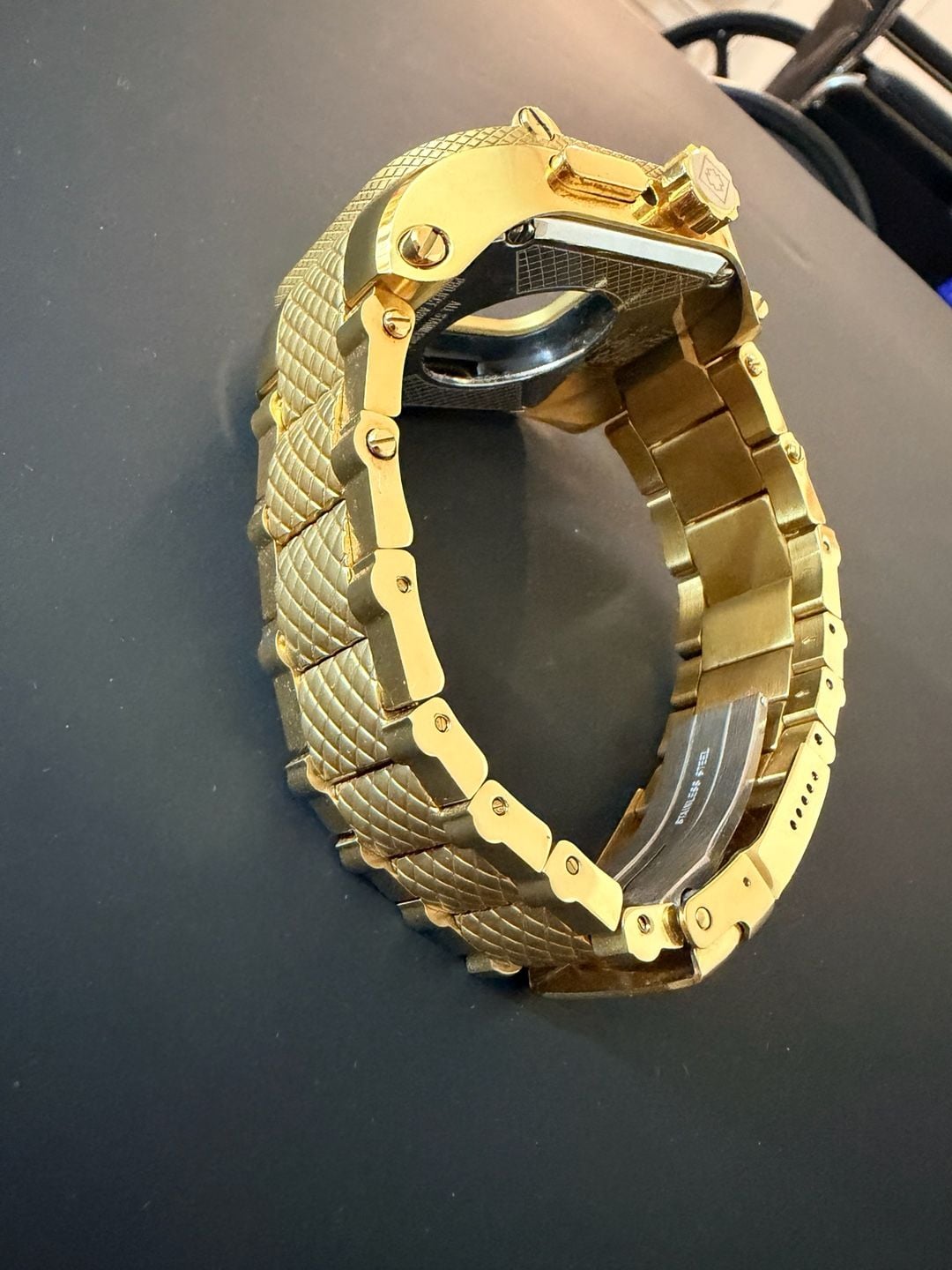 Invicta 39745 Smart Chassis Gold Apple Watch 44mm Series 4 5 6 SE 6