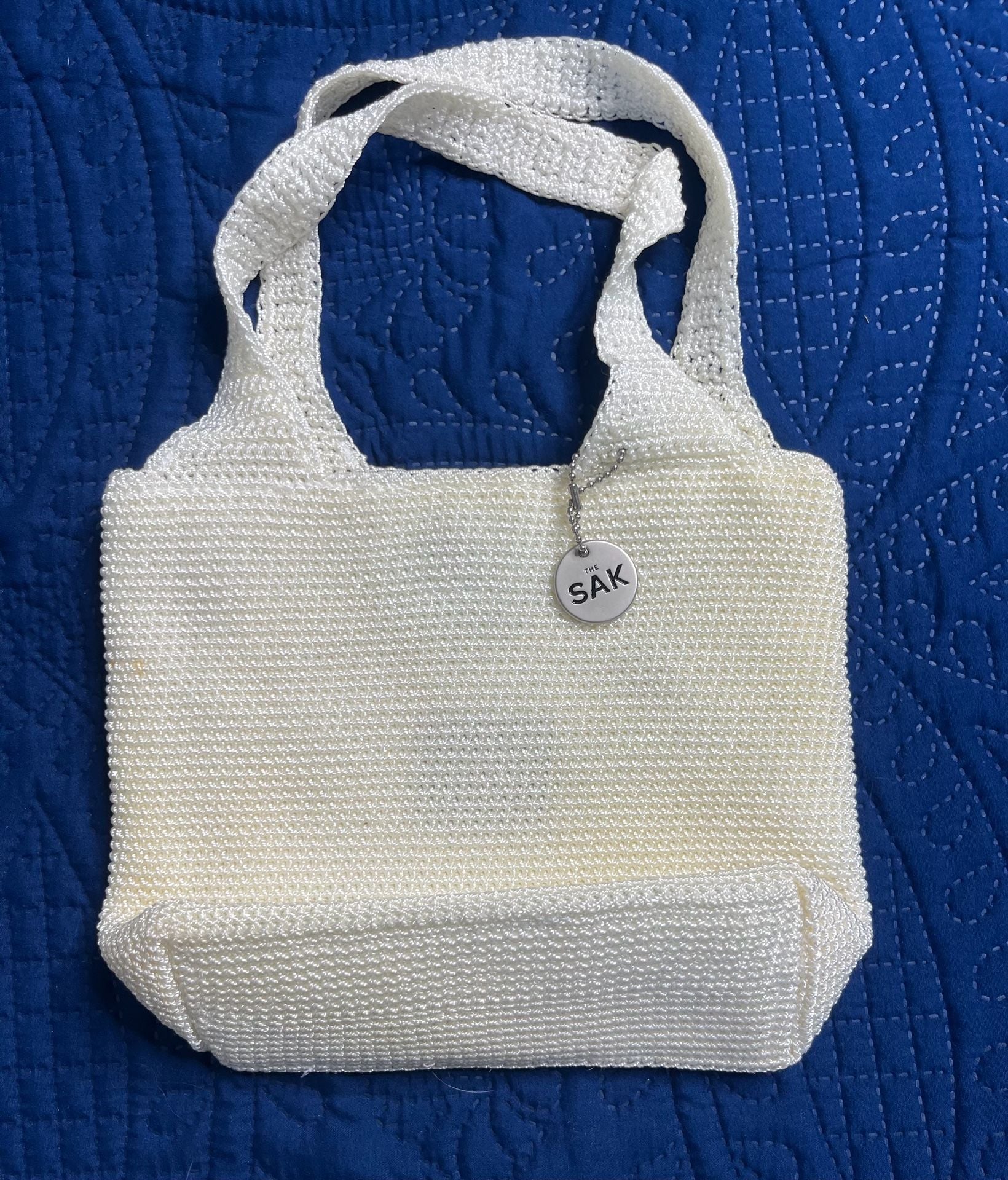The Sak Cream Crochet Mini Woven Handbag: Boho -Coastal 3