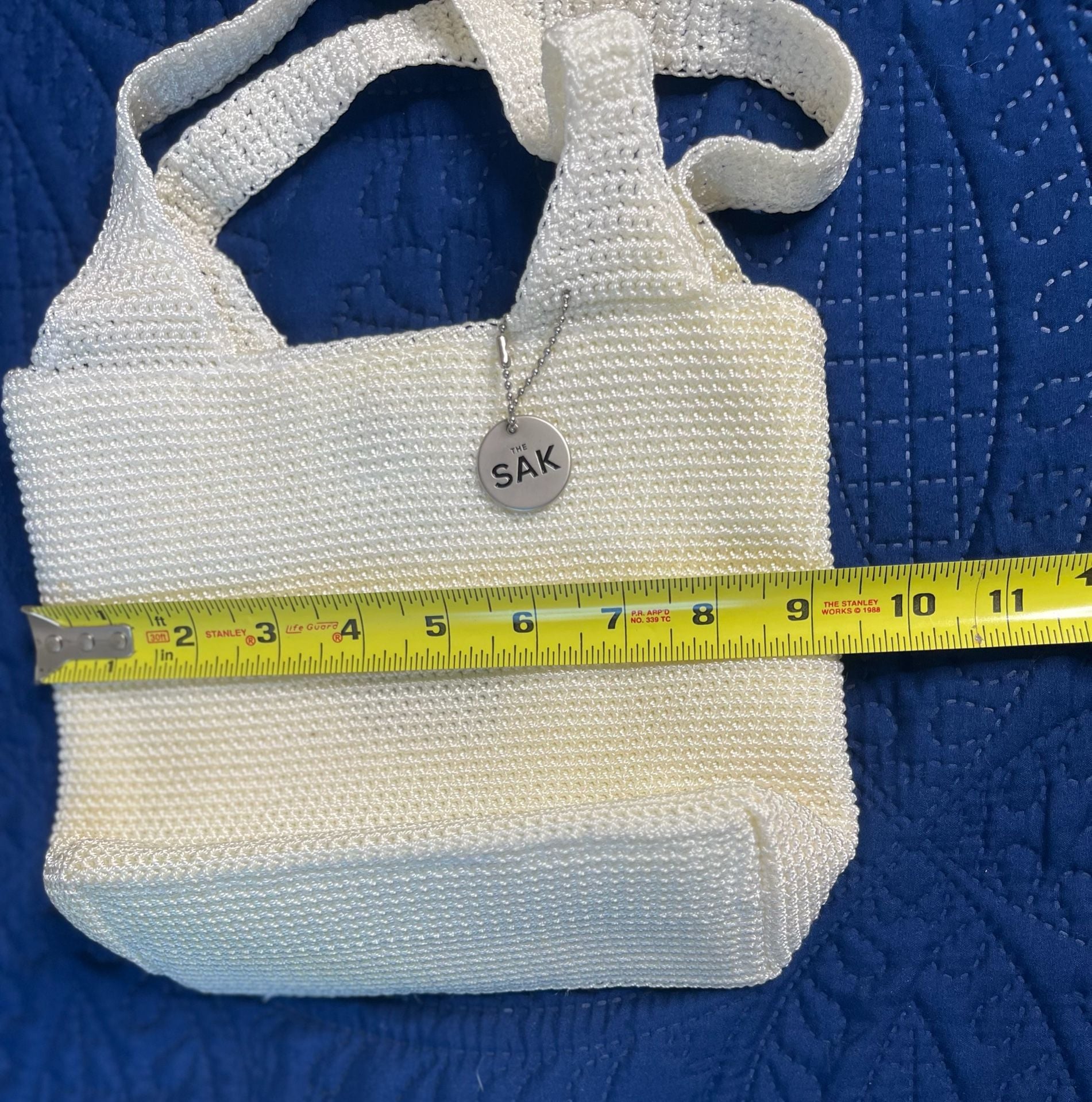 The Sak Cream Crochet Mini Woven Handbag: Boho -Coastal 5