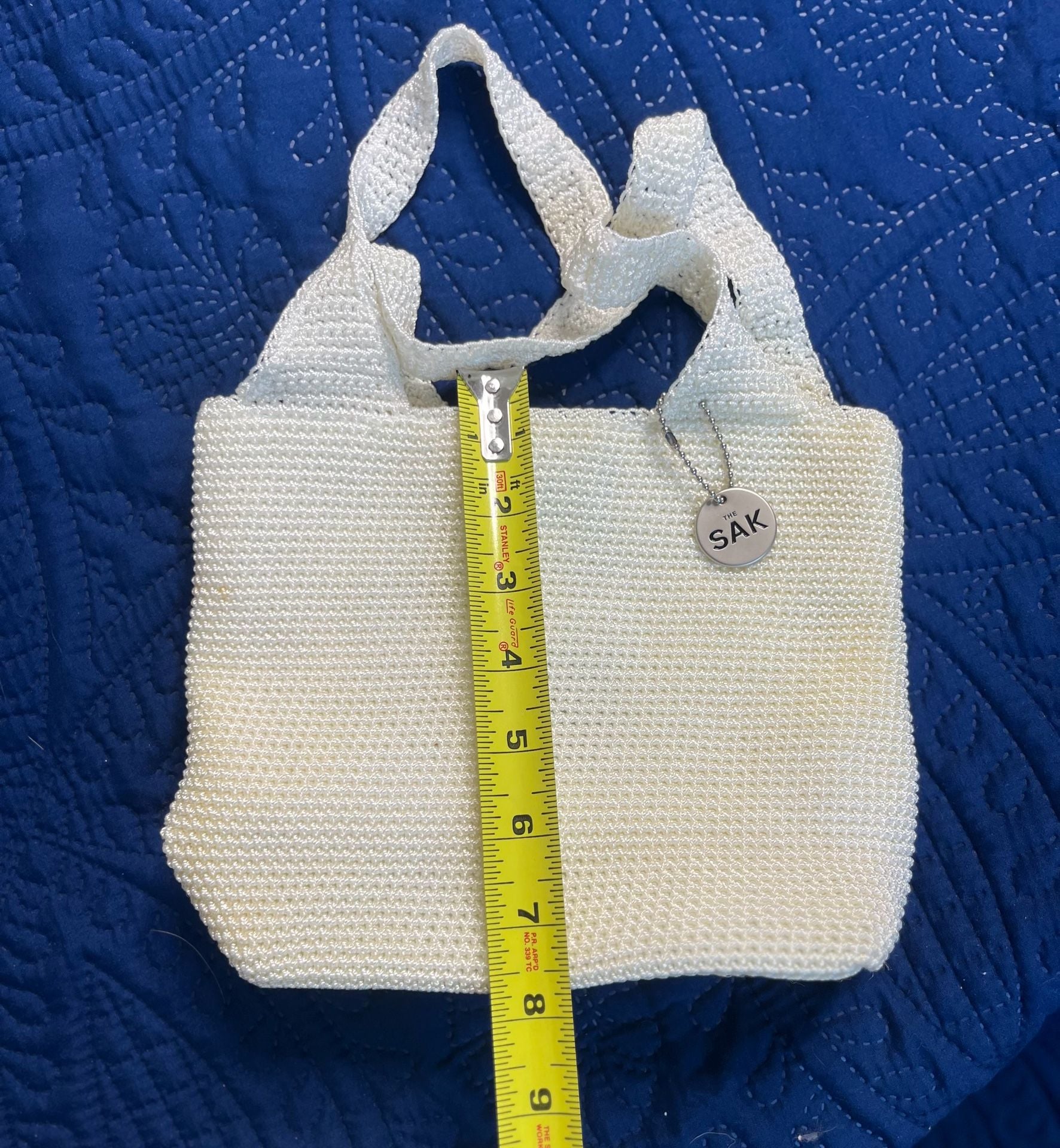 The Sak Cream Crochet Mini Woven Handbag: Boho -Coastal 6
