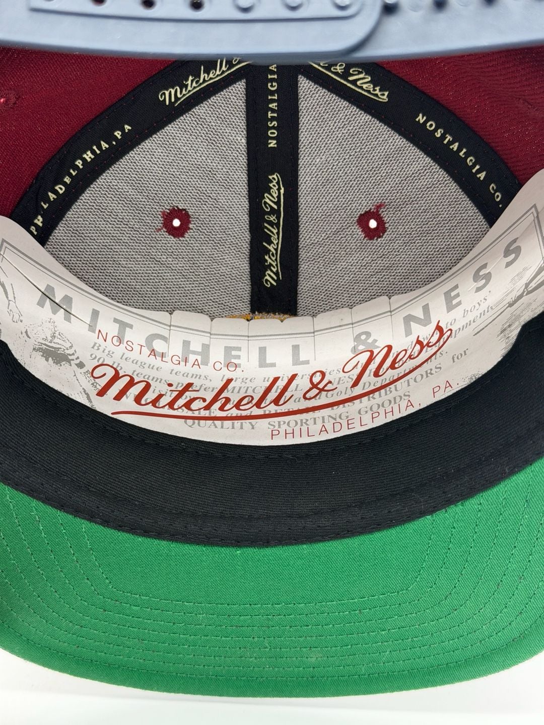 2014 Mitchell & Ness Cleveland Cavaliers XL Logo Snapback Hat Burgundy NBA 10