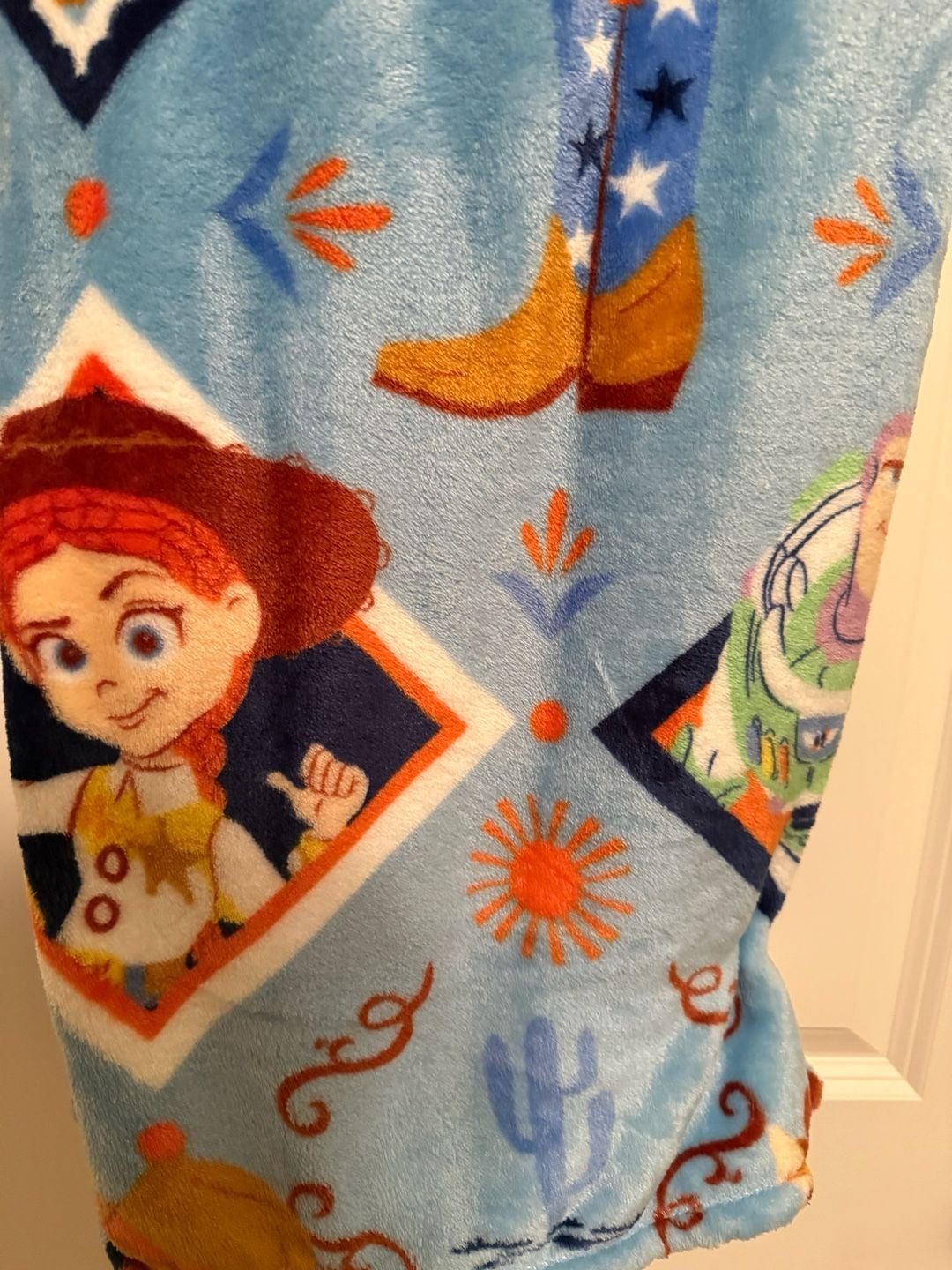 Disney Pixar Toy Story Plush Throw Blanket 50in x 70in Blue 3