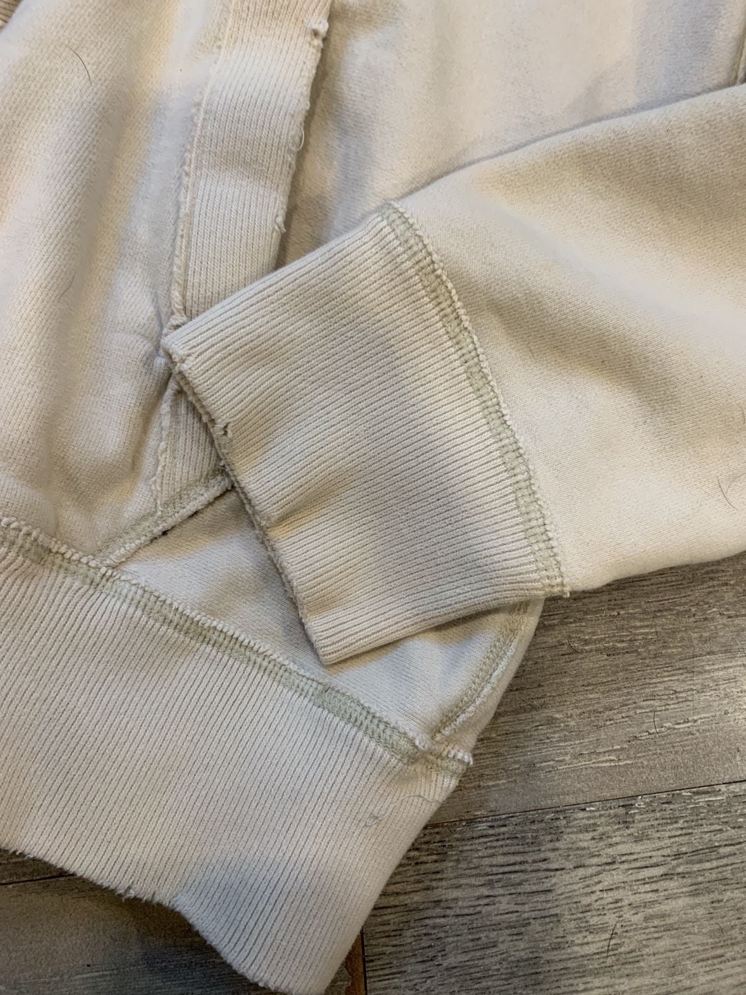 Abercrombie & Fitch Zip Up Hoodie Size Medium White Blue Applique 4