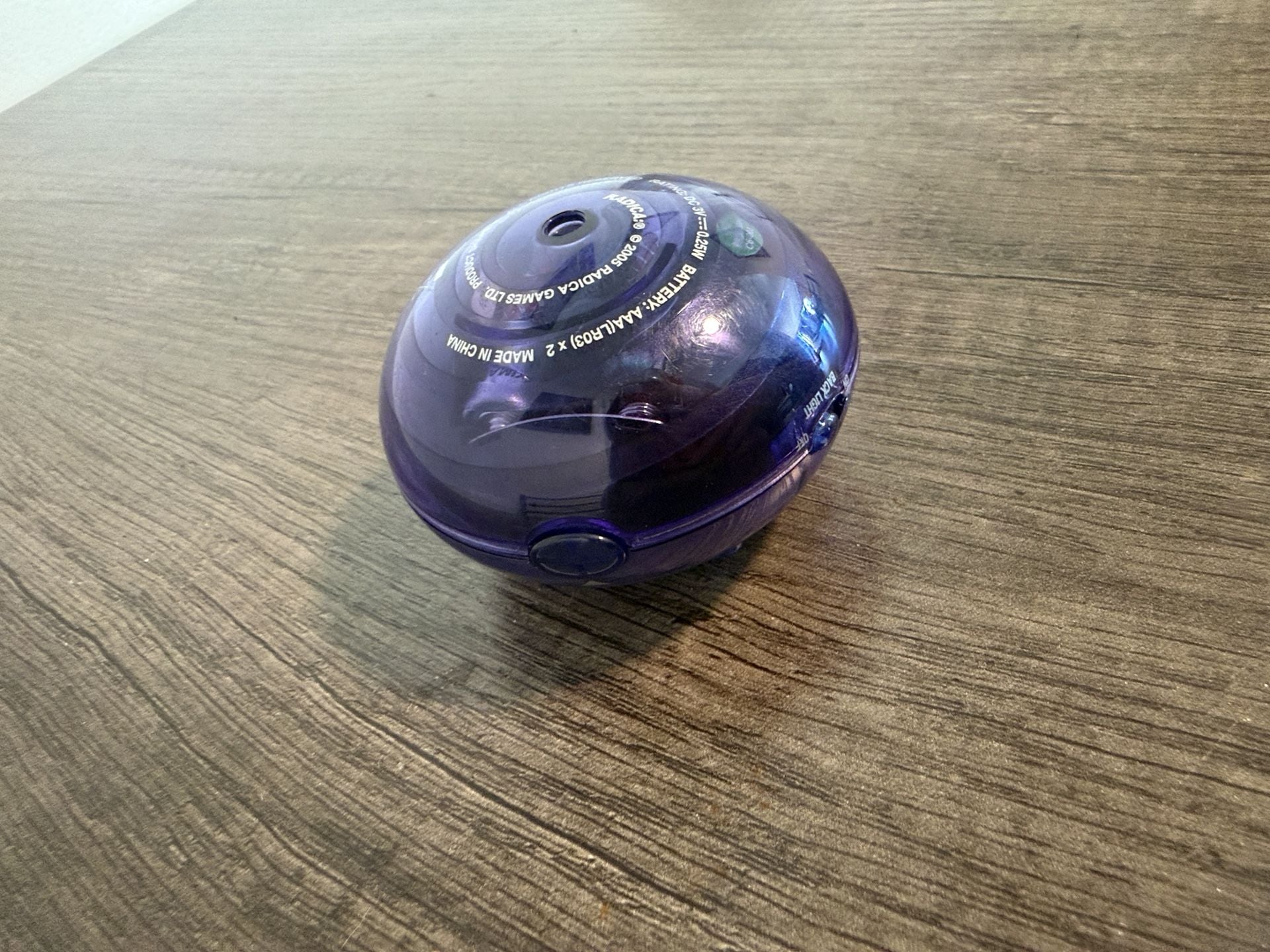 Radica 20Q Handheld Electronic Game Purple Translucent 3