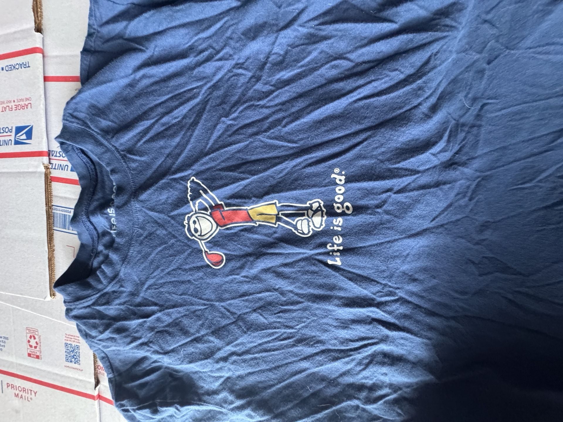 Life Is Good Golf Jake T-Shirt Size S Blue 2