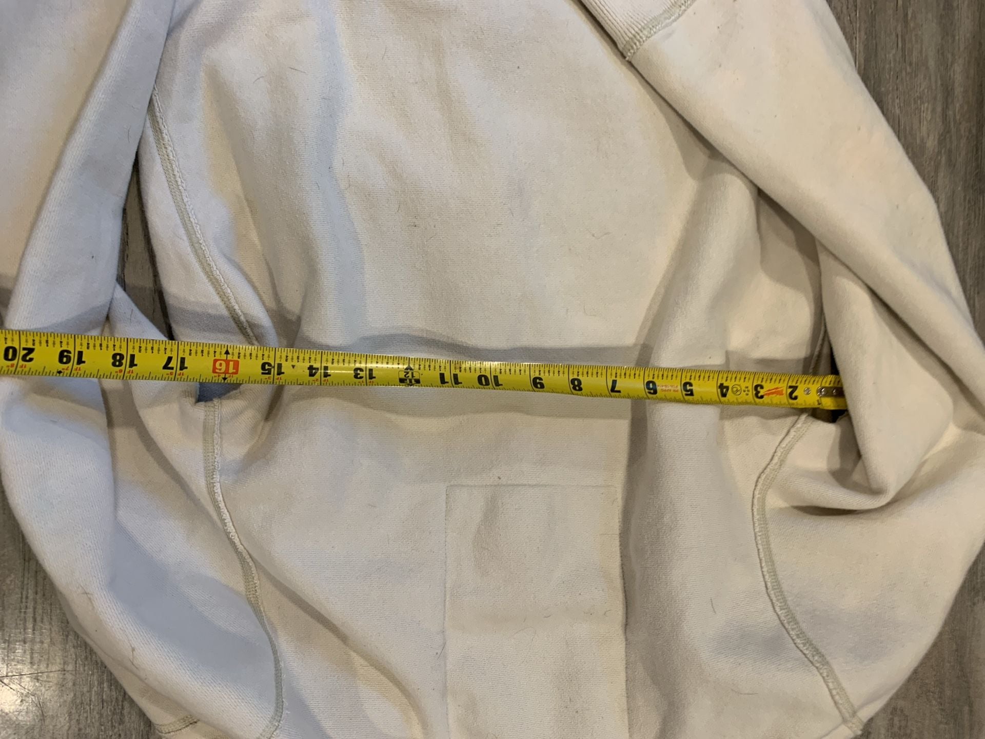 Abercrombie & Fitch Zip Up Hoodie Size Medium White Blue Applique 11