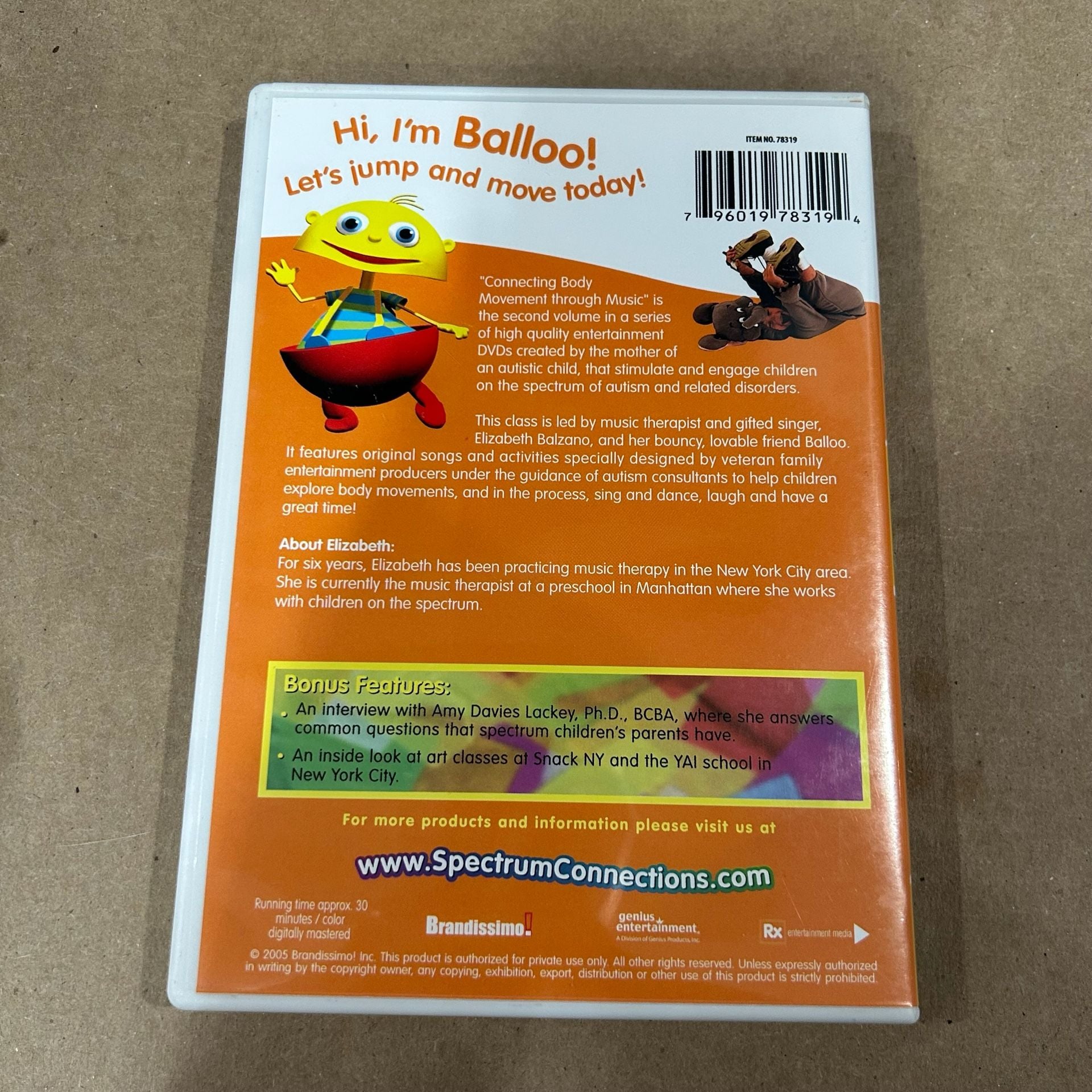 Spectrum Connections Connecting Body Movement DVD 3
