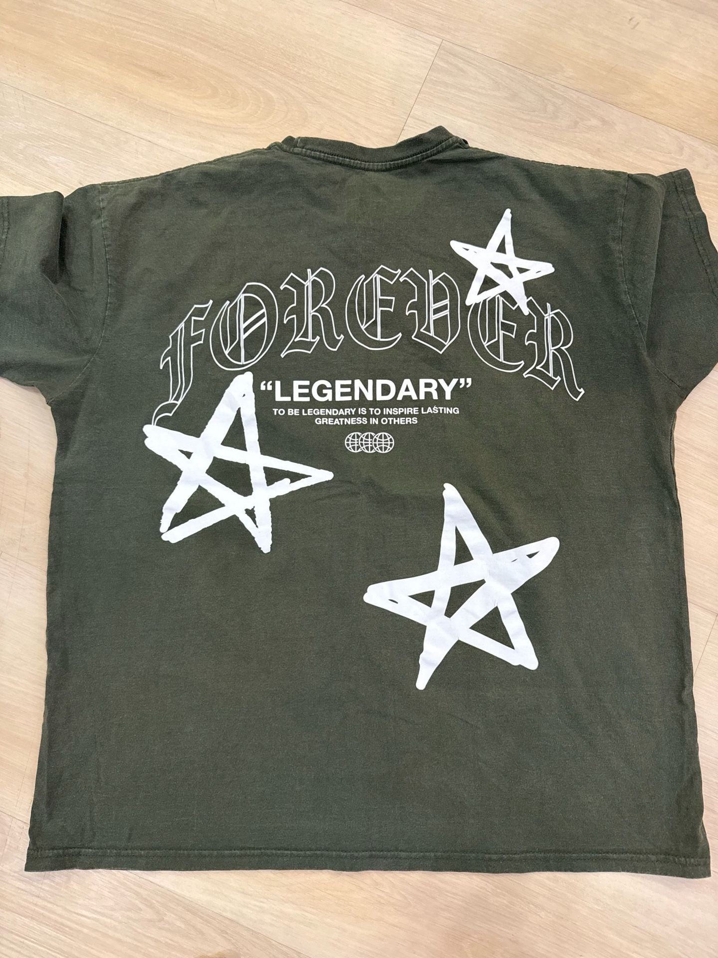 Legend Legend Forever T-Shirt Size 2XL Green Graphic Tee 3
