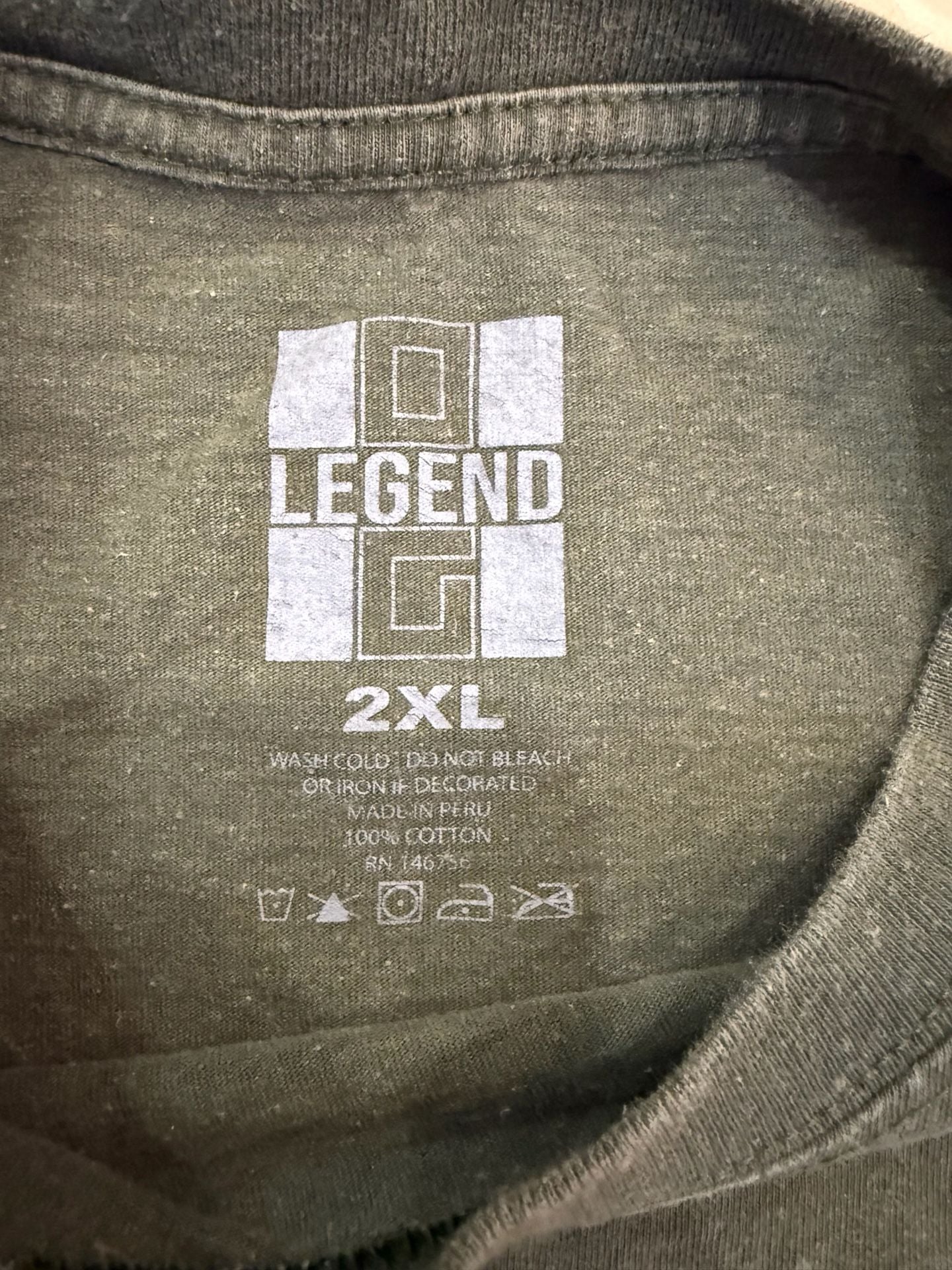 Legend Legend Forever T-Shirt Size 2XL Green Graphic Tee 4