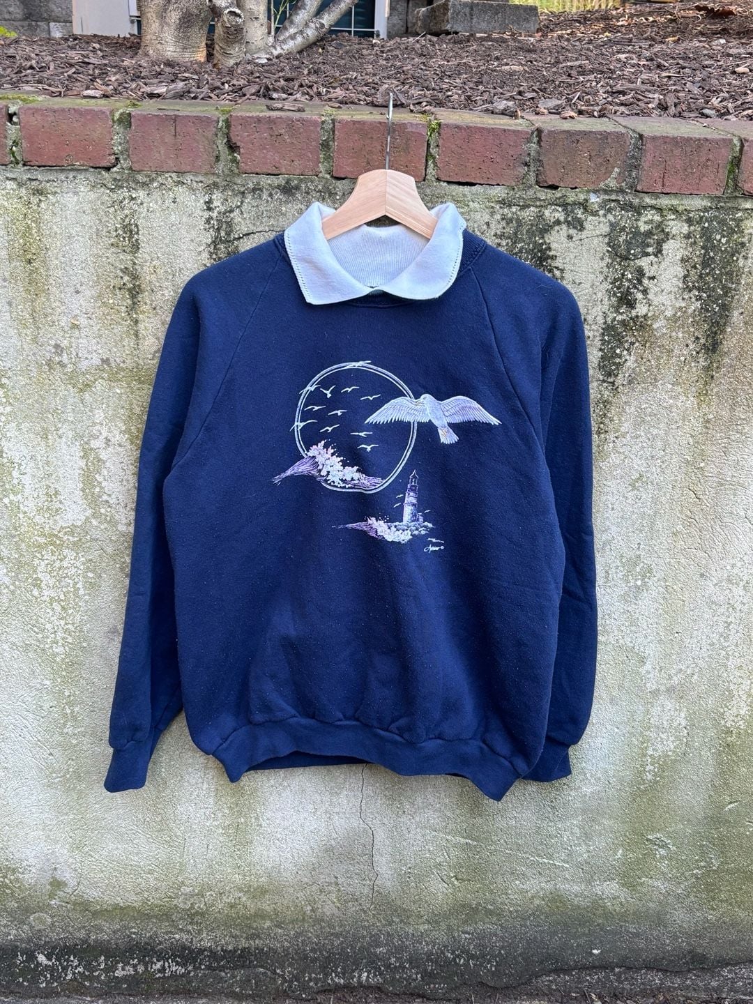 Fruit Of The Loom Vintage Lighthouse Sweatshirt Size L 2