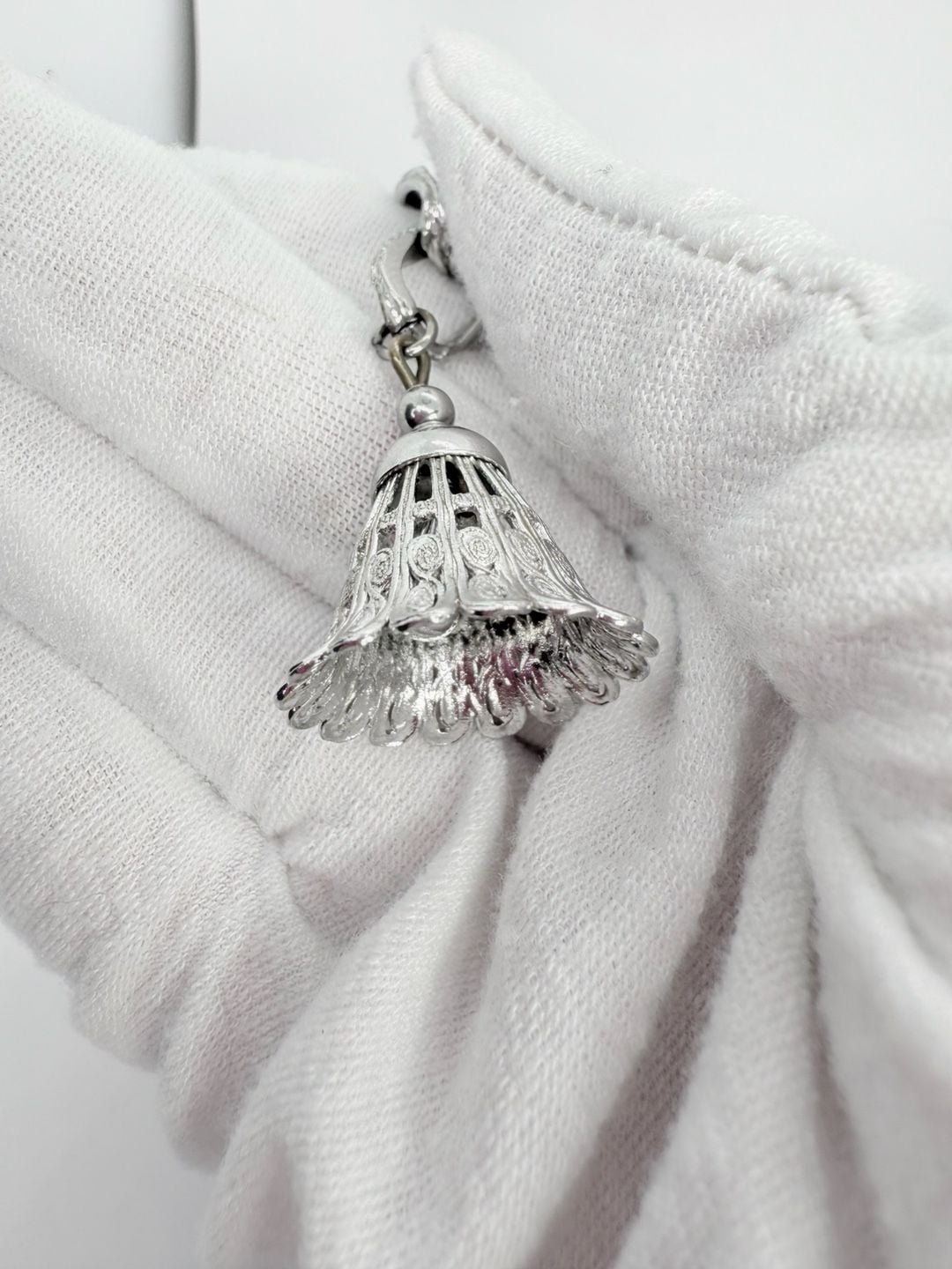 Monet Silver Tone Charm Bracelet With Sterling Silver Charms! 10