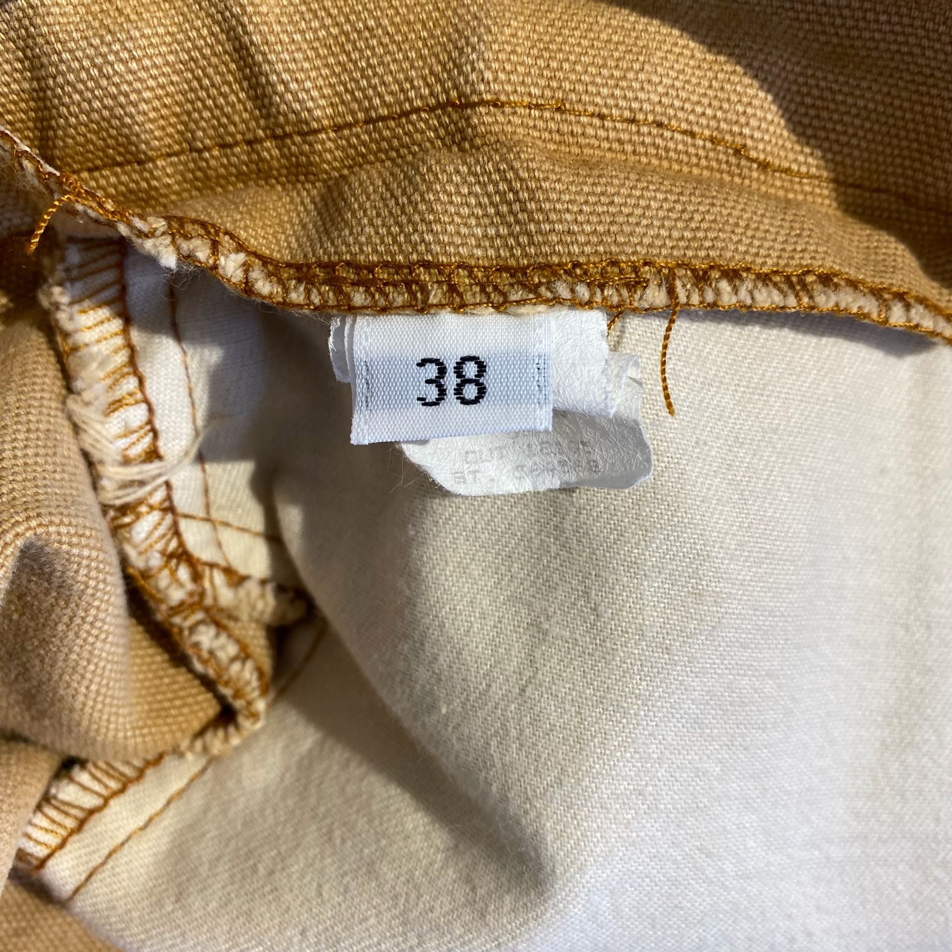 Vintage frontier classics buckleback Canvas Pants Size 38 Tan Straight Leg 4