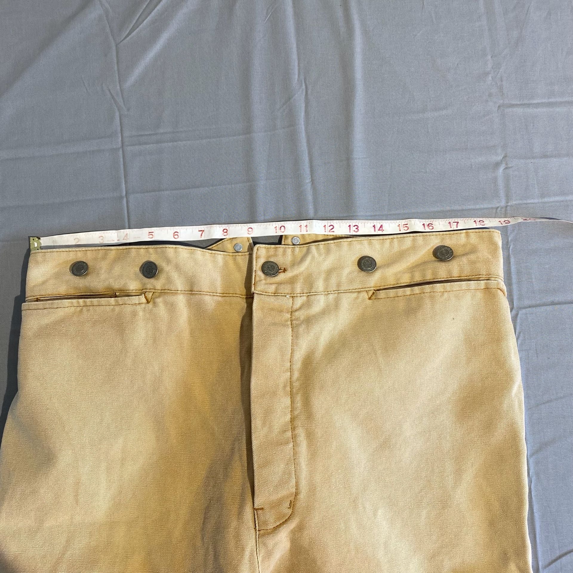 Vintage frontier classics buckleback Canvas Pants Size 38 Tan Straight Leg 5