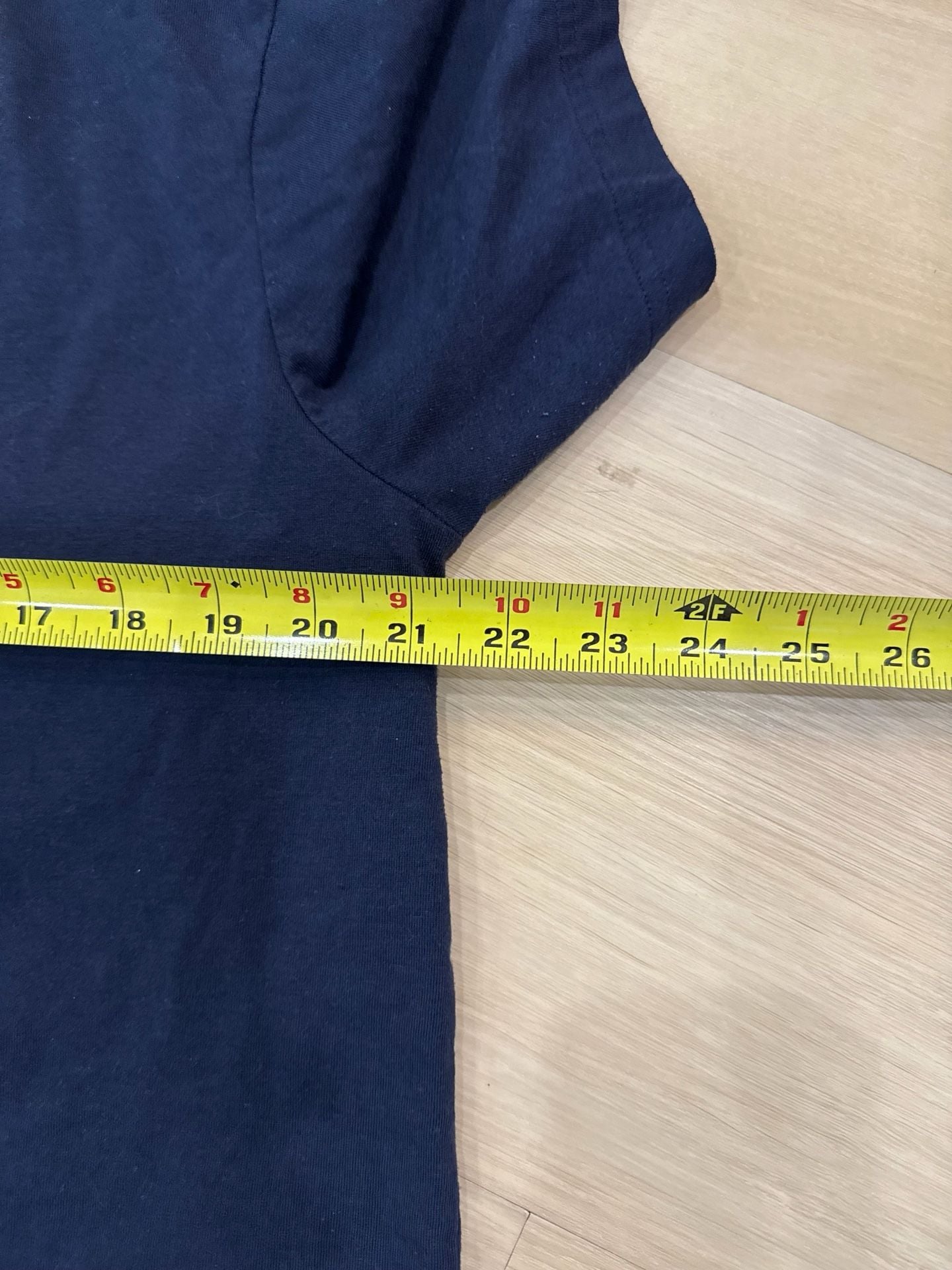 George T-Shirt Size XL (46-48) Navy Blue Crewneck Cotton Short Sleeve 9