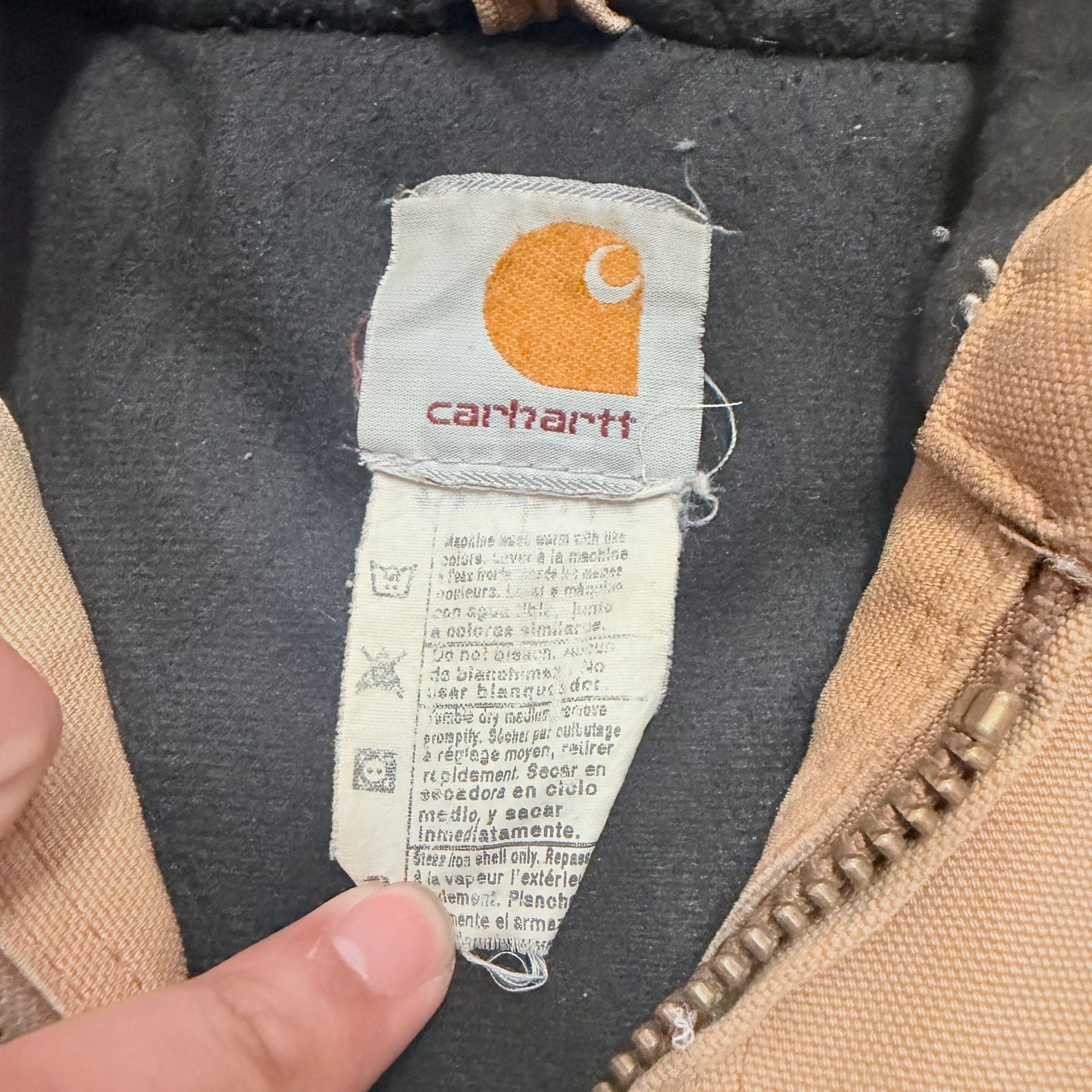 Carhartt Active Jacket Tan Thermal Lined 7