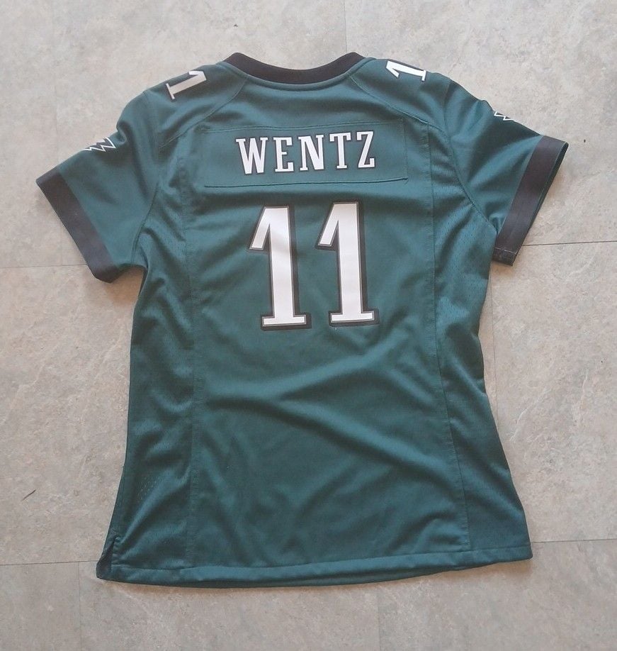 Nike Philadelphia Eagles Carson Wentz #11 Jersey Size L Green On-Field 2