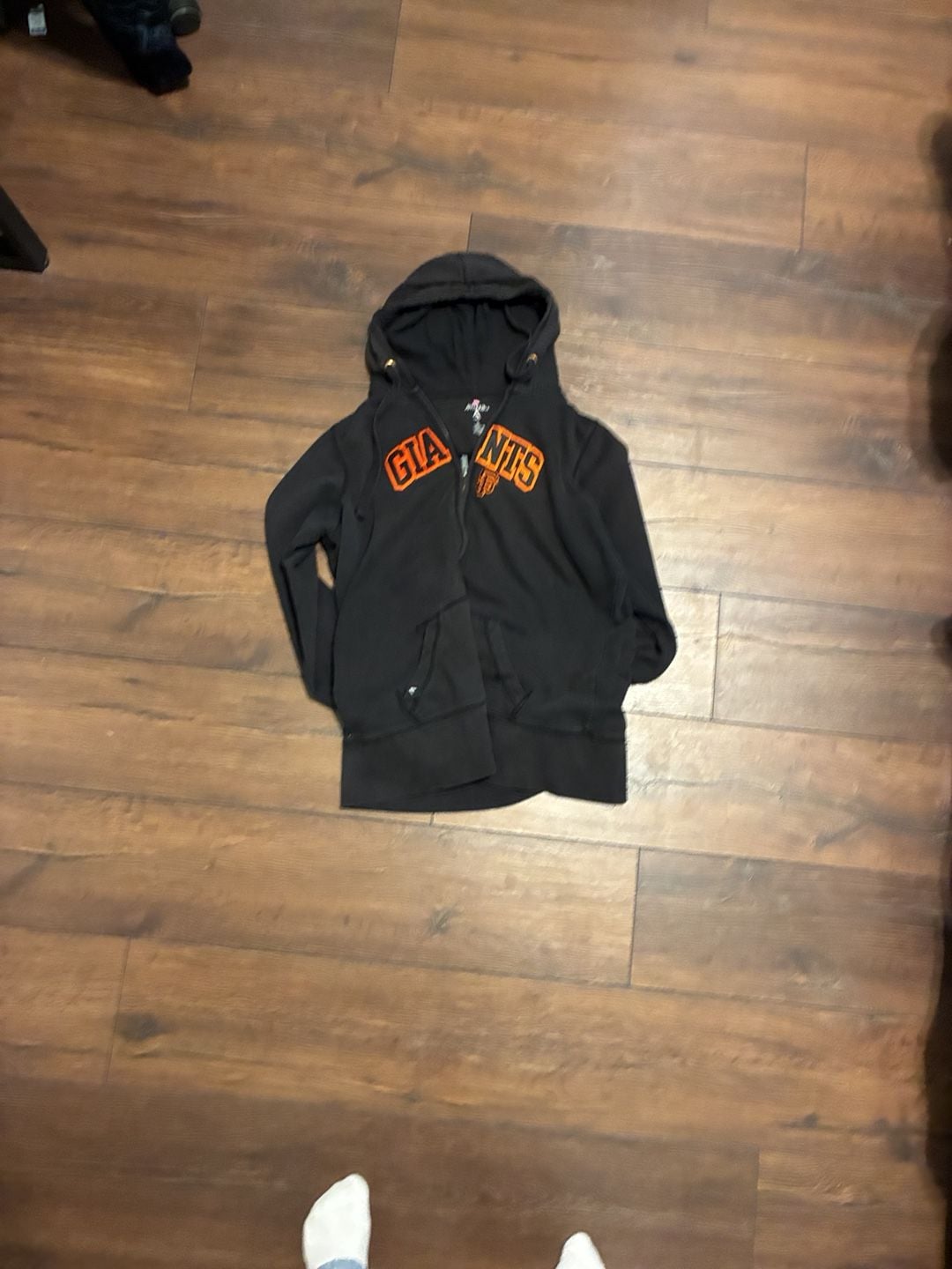Antigua San Francisco Giants Full-Zip Hoodie Size XL Black 1