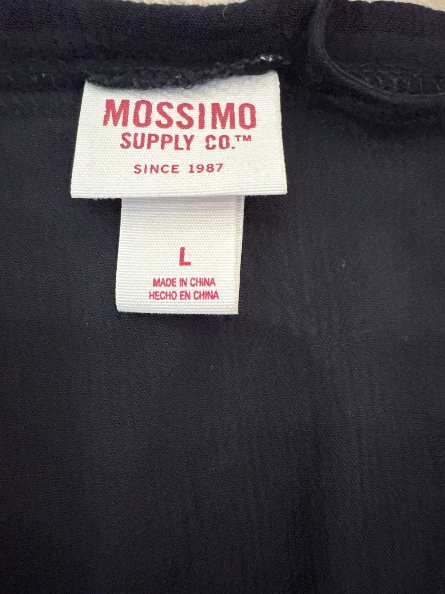 Mossimo Supply Co. Dress Size L Black Rayon Ruffle Wrap High Neck 5