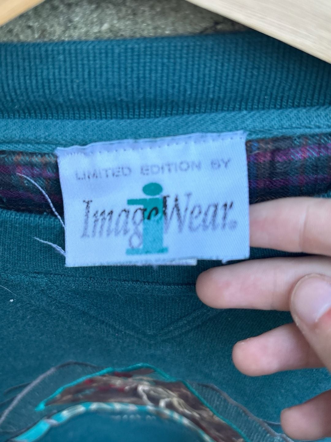 Image Wear San Diego California Sweatshirt Size Large Teal 3
