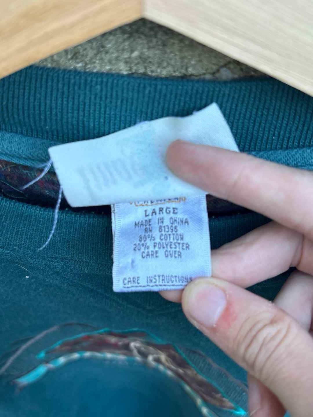 Image Wear San Diego California Sweatshirt Size Large Teal 5