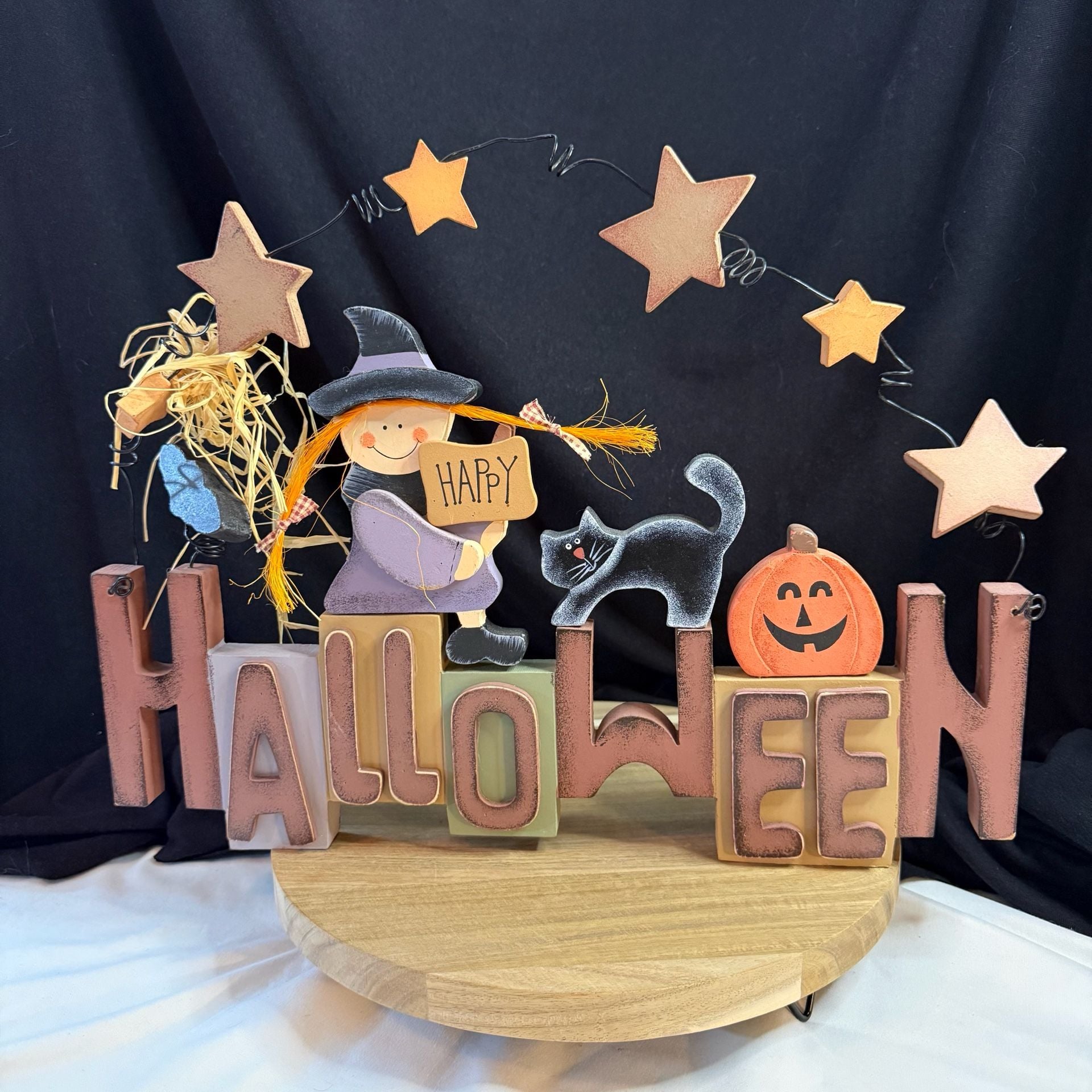 Happy Halloween hanging Wood Sign 1