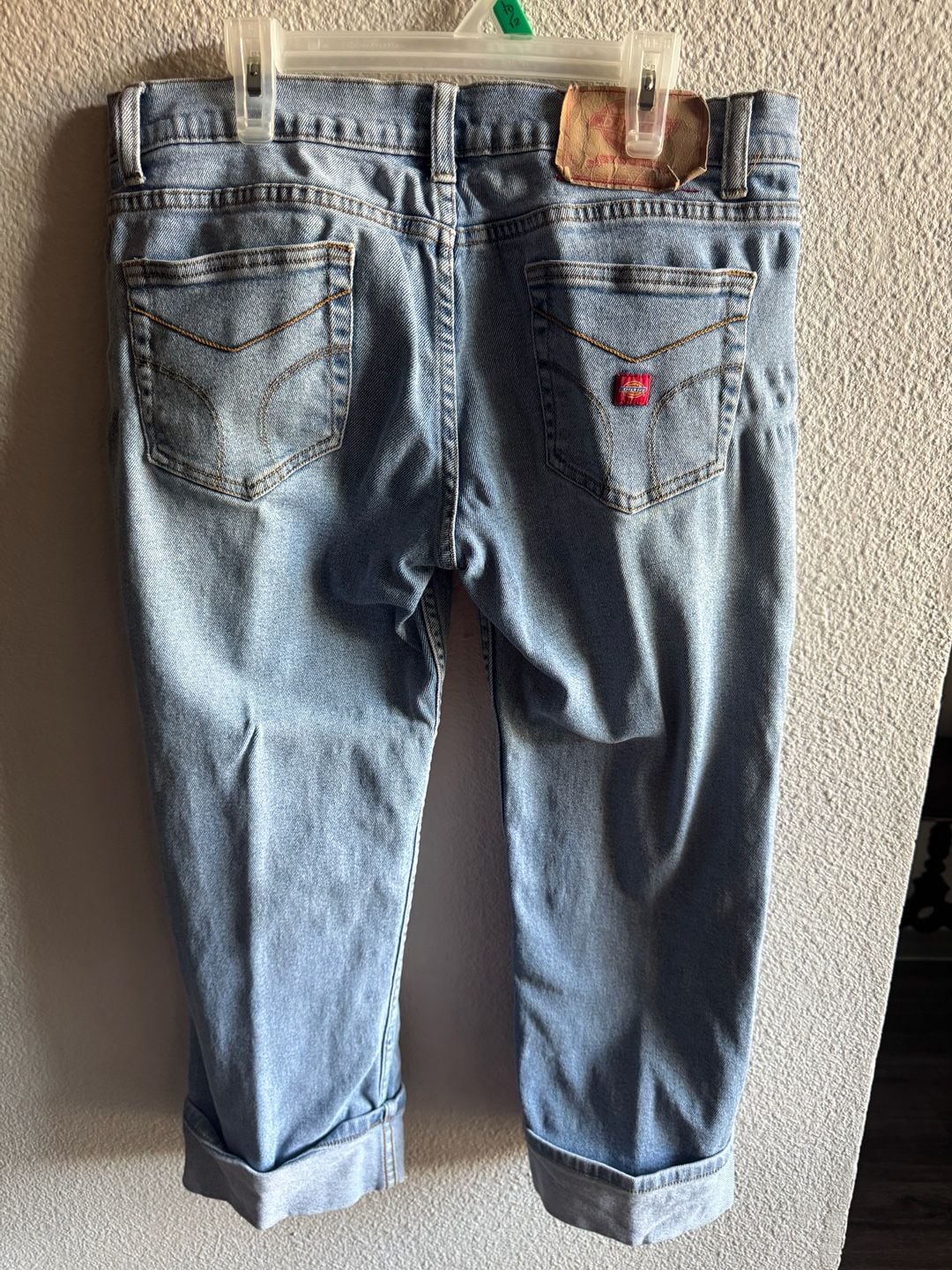Dickies Straight Leg Jean capri Size 13 Light Wash Denim 6