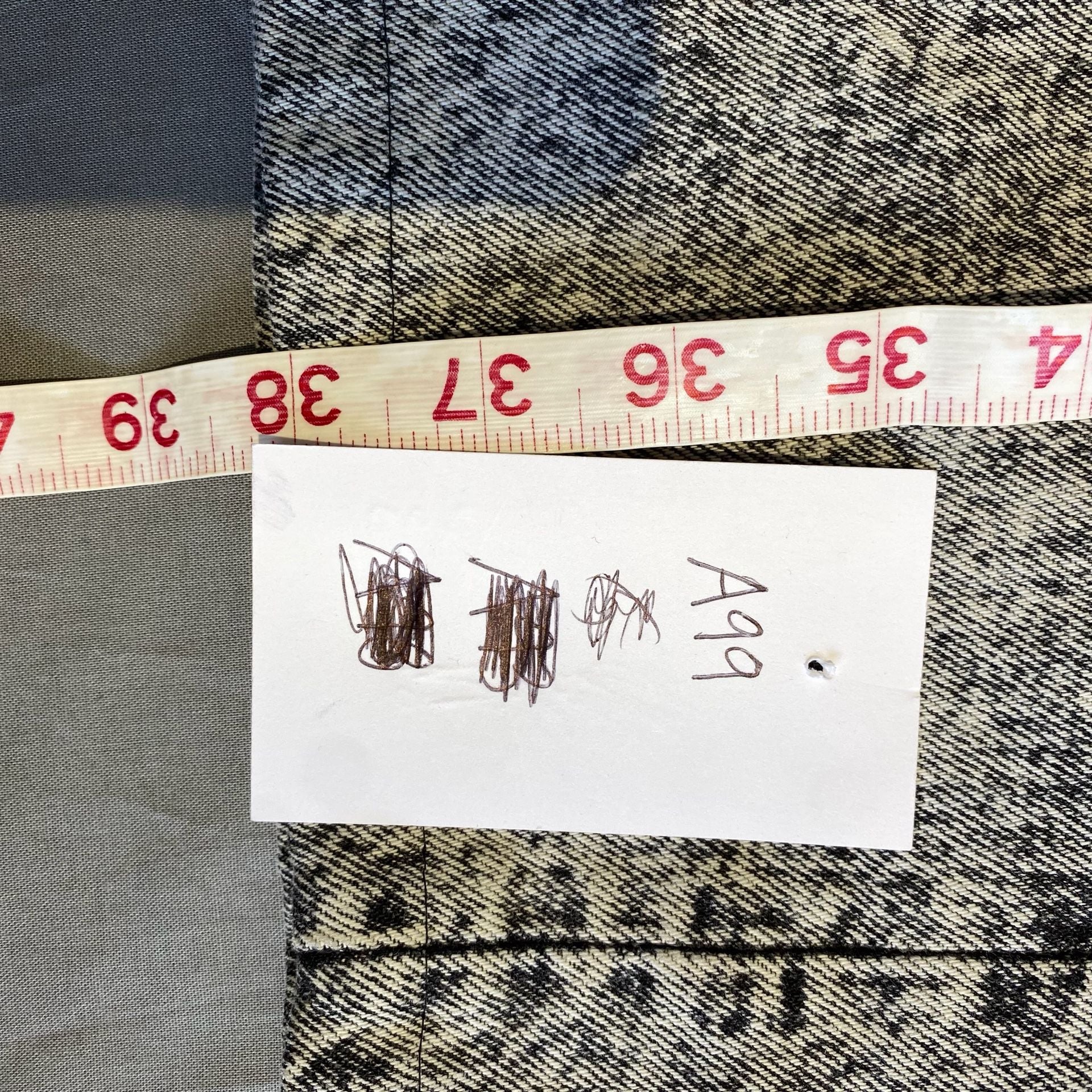 Levi's Vintage Acid Wash Jeans Black White Straight Leg 6