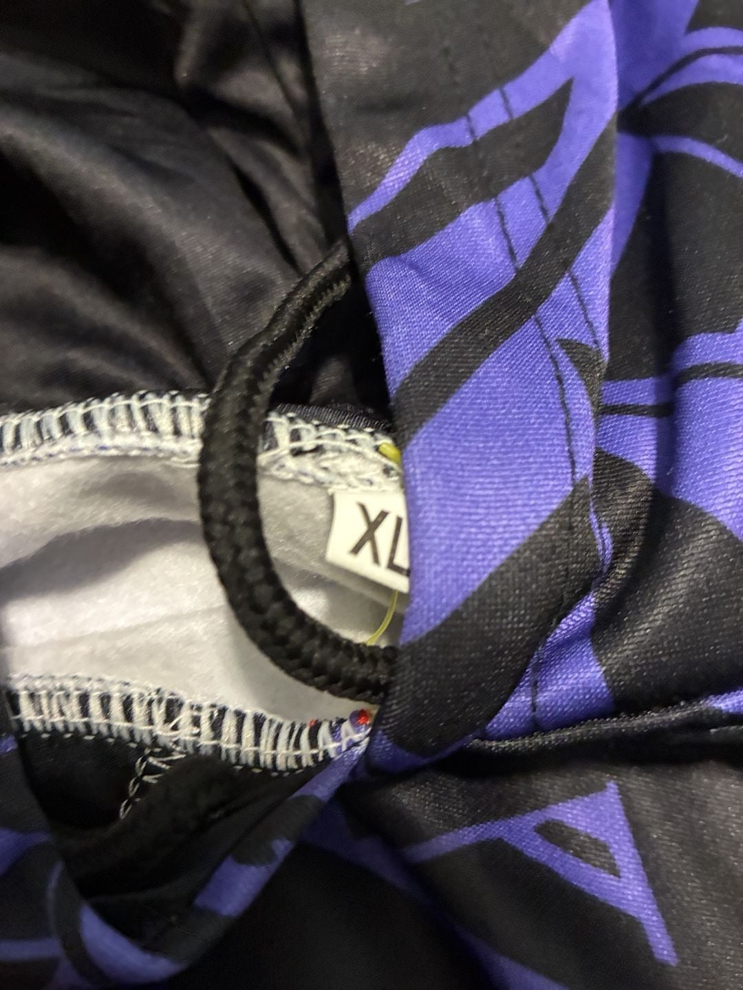 Rikiki Tribal Waterfall Hoodie Size XL Black Purple Graphic Pullover 3