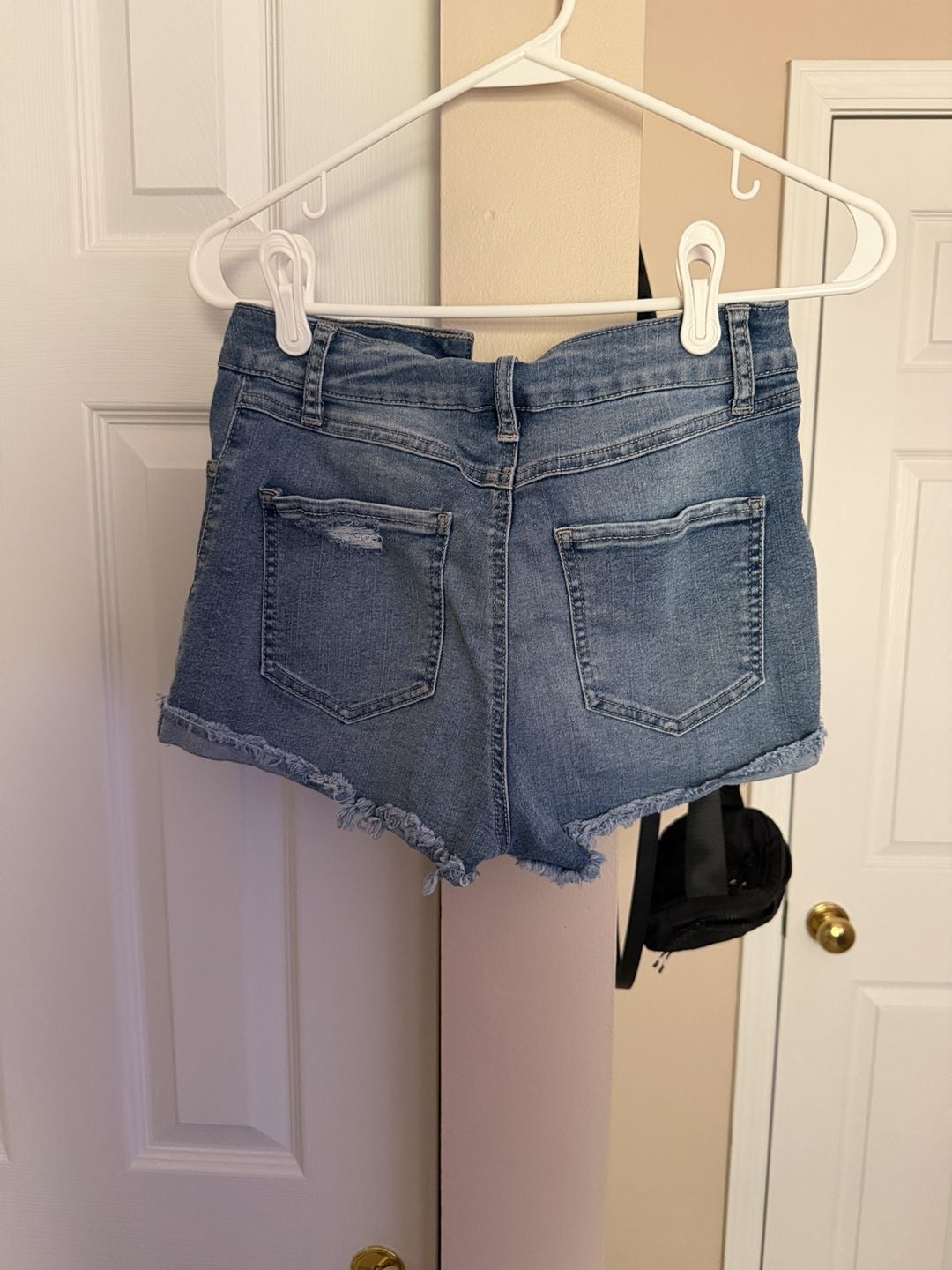 Rewash Denim Cutoff Shorts Size 3 Blue Distressed Raw Hem High Rise 6