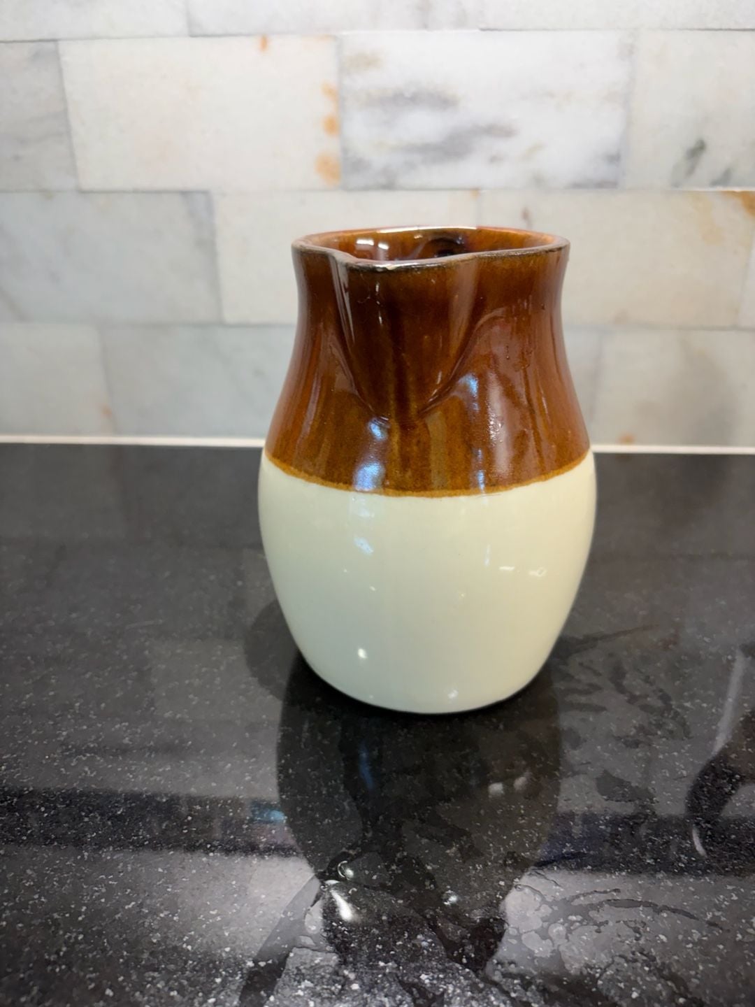 RRP Co Roseville Pottery USA Vintage Brown Cream Pitcher 5