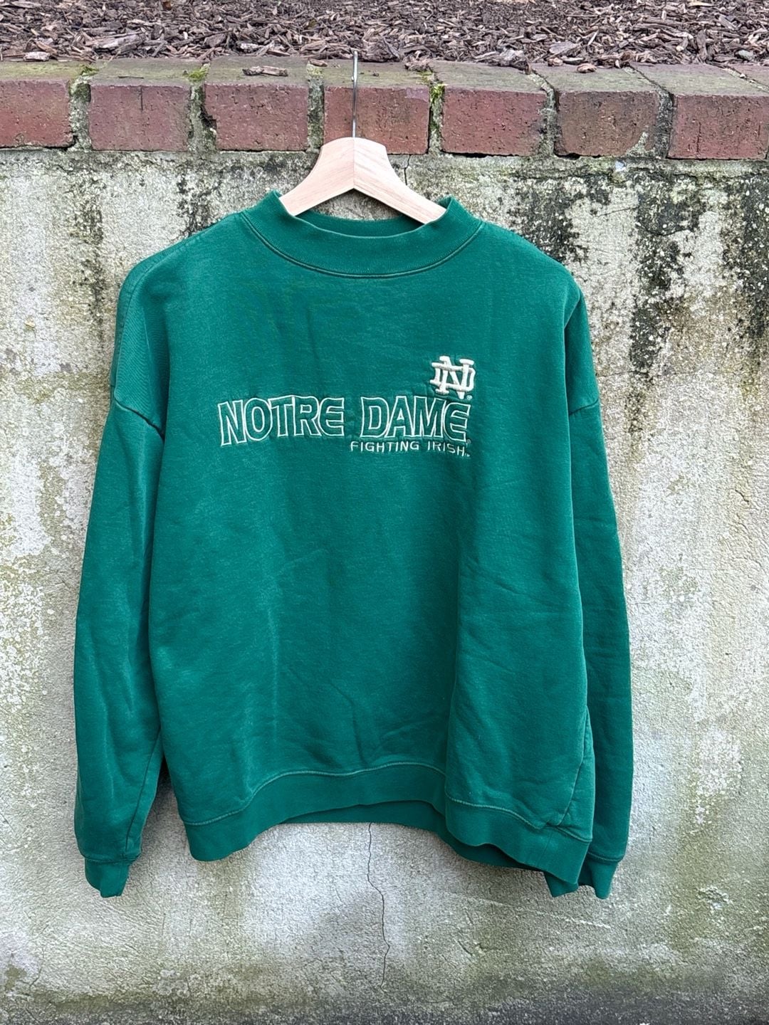 Adidas Notre Dame Fighting Irish Sweatshirt Size L Green 2