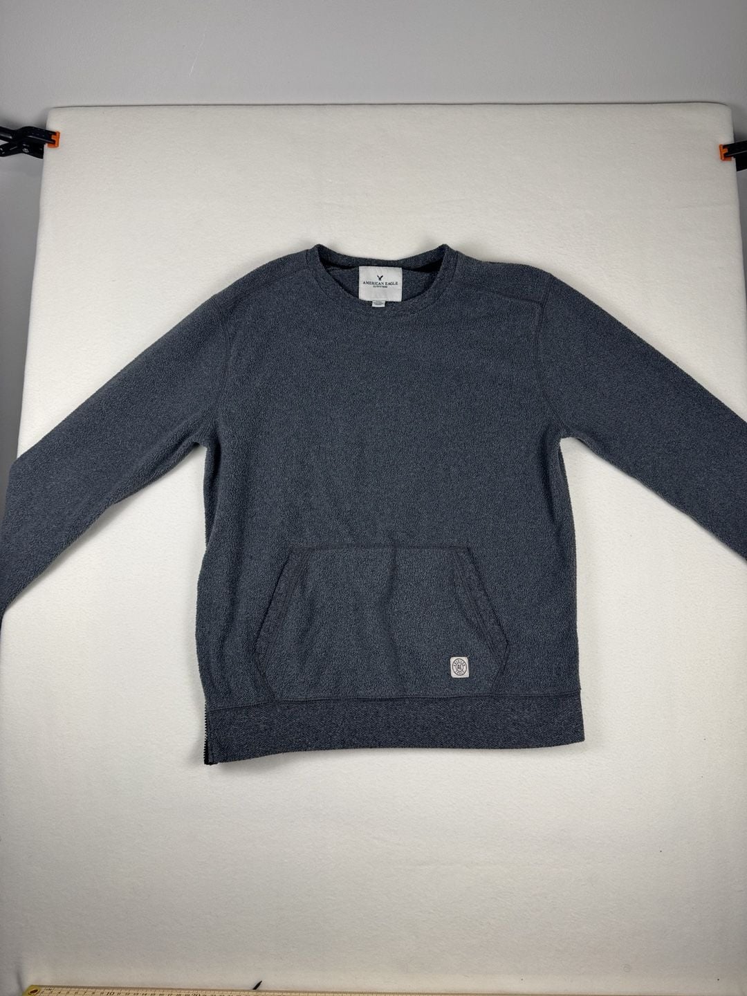 American Eagle Fleece Crewneck Sweatshirt Size S Gray 2