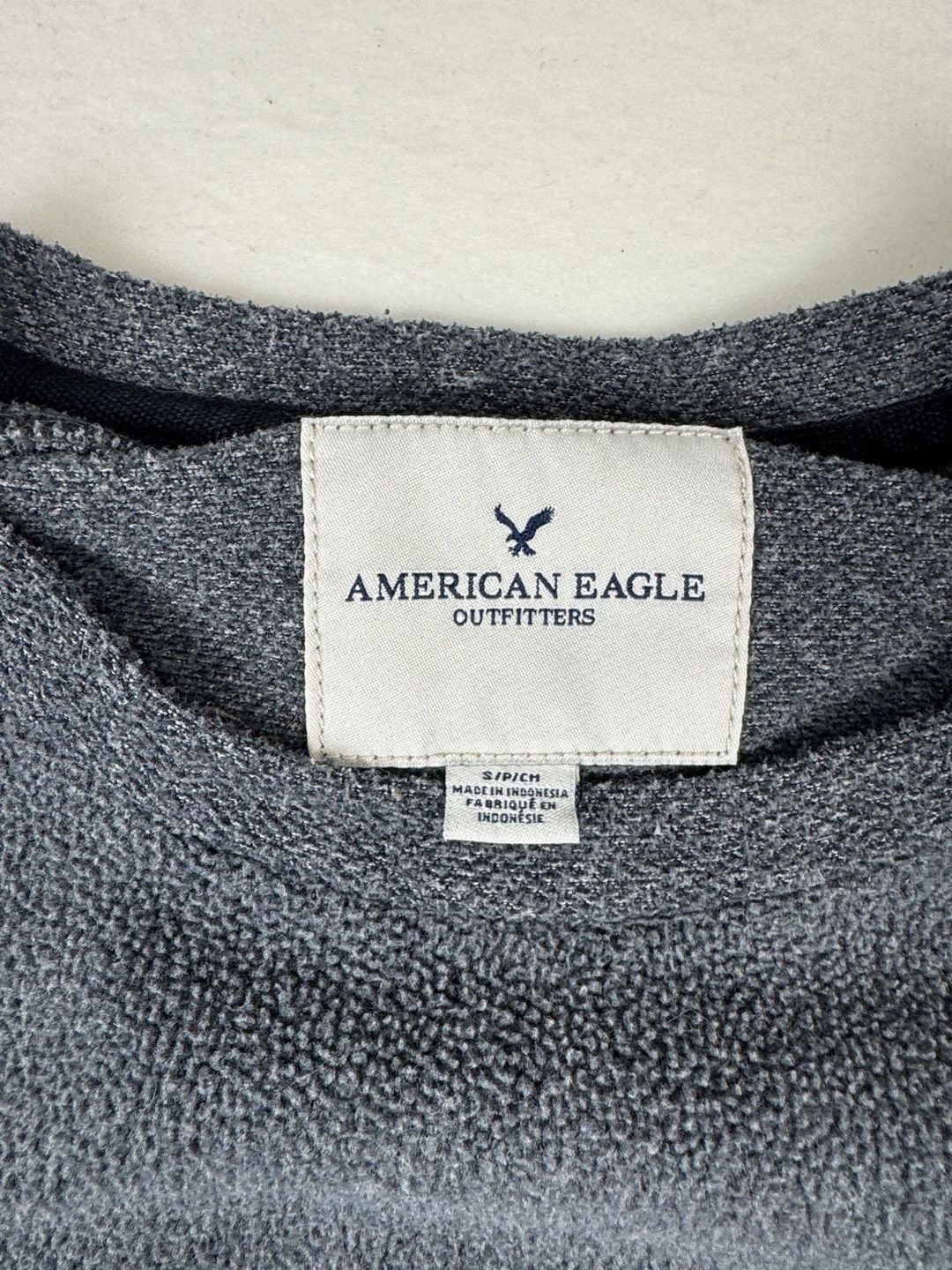 American Eagle Fleece Crewneck Sweatshirt Size S Gray 4