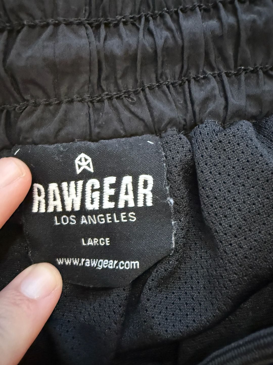Rawgear Los Angeles Track Pants Size L Black Red Blue Graphic 3