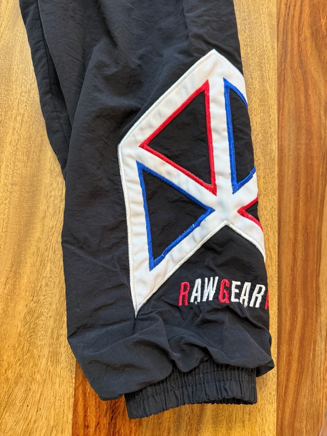 Rawgear Los Angeles Track Pants Size L Black Red Blue Graphic 4