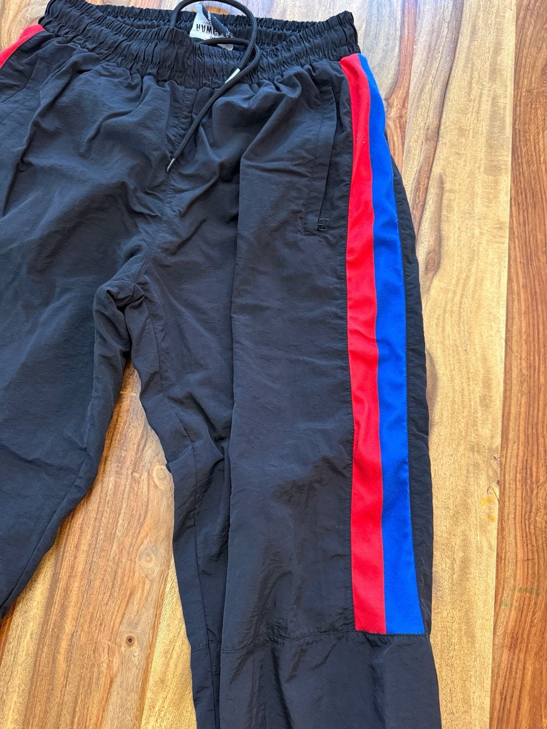Rawgear Los Angeles Track Pants Size L Black Red Blue Graphic 5