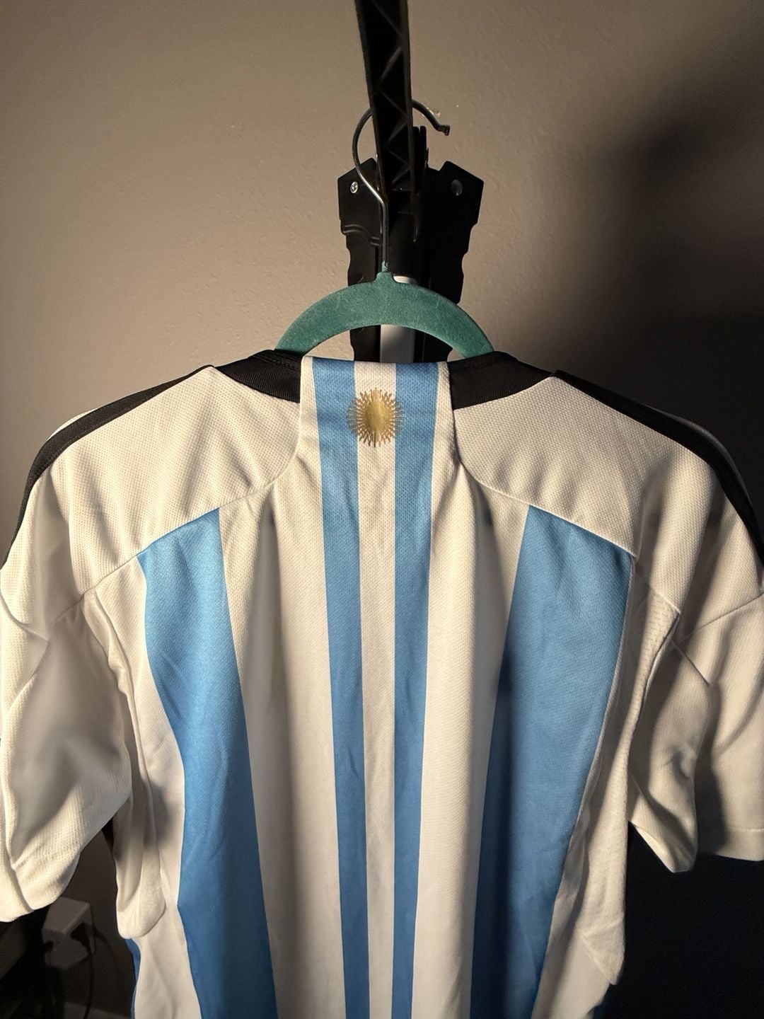 Adidas Argentina Home Soccer Jersey Size L Blue White AFA 12