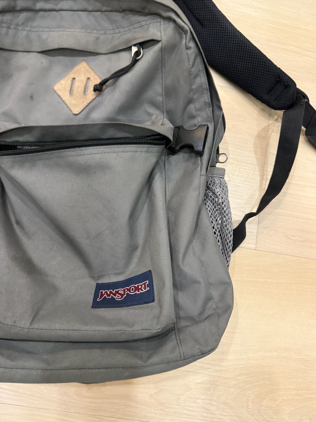 JanSport Gray Backpack Laptop Book Bag 3