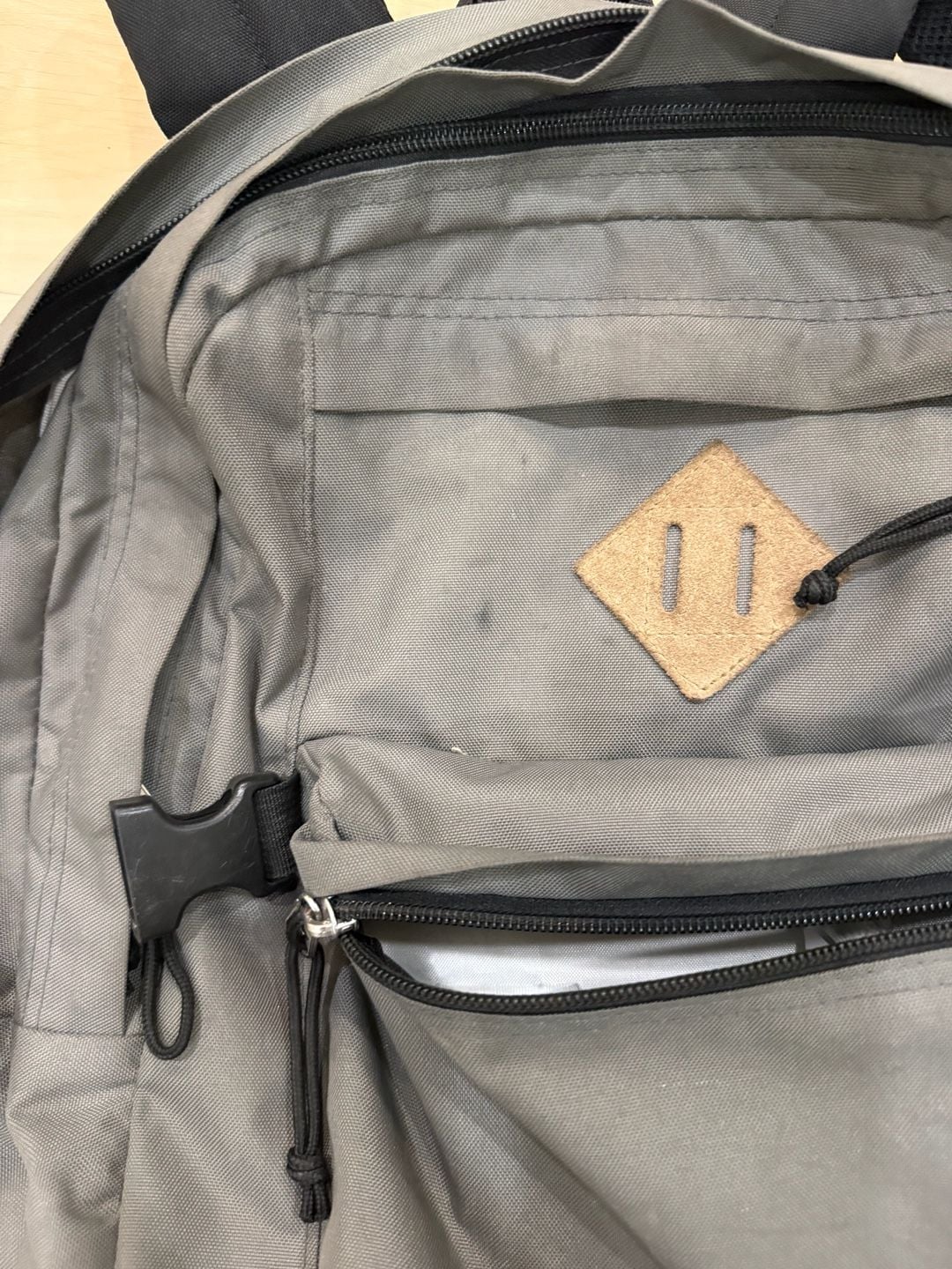 JanSport Gray Backpack Laptop Book Bag 5