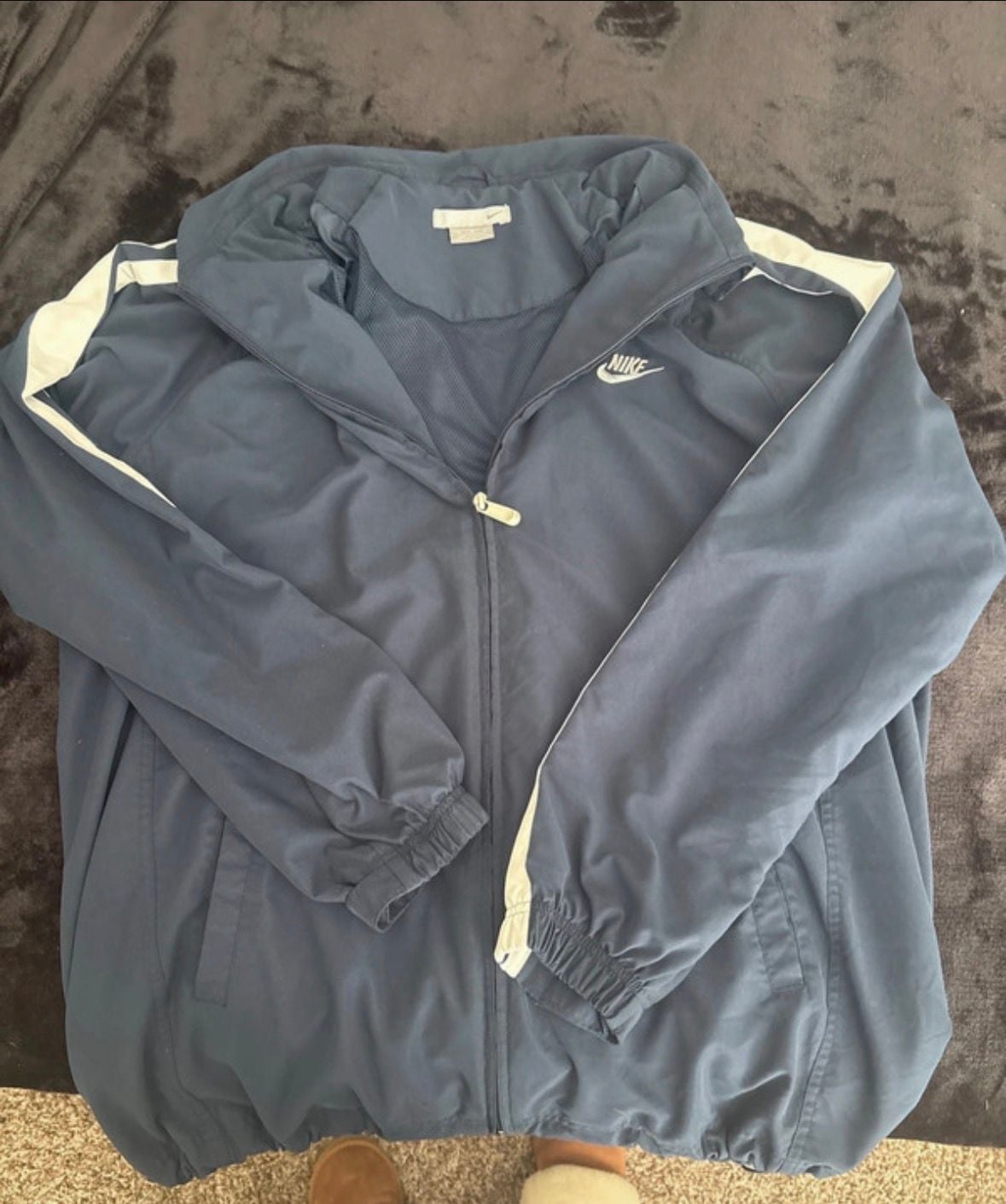 Nike Vintage Full Zip Track Jacket Size XL Blue White 3