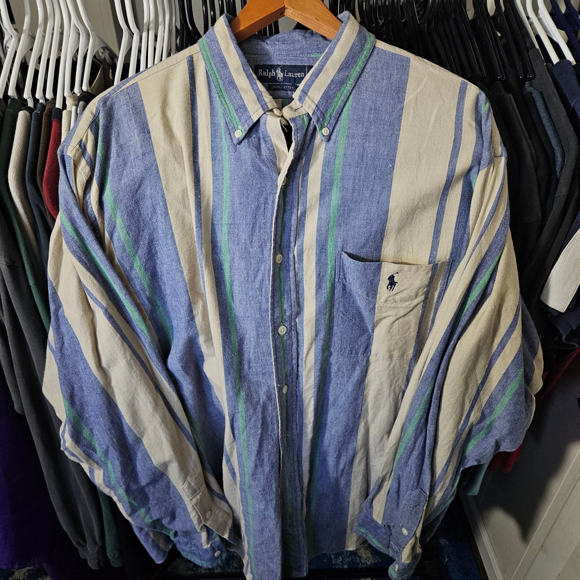 Ralph Lauren Striped Long Sleeve Button Down Shirt 1