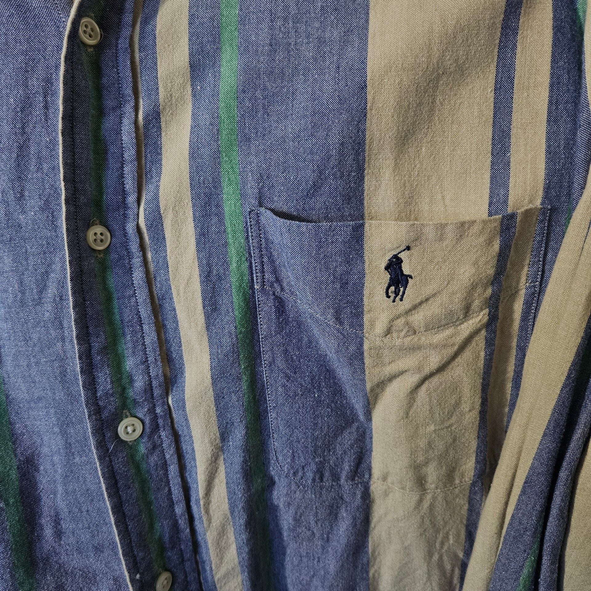 Ralph Lauren Striped Long Sleeve Button Down Shirt 2