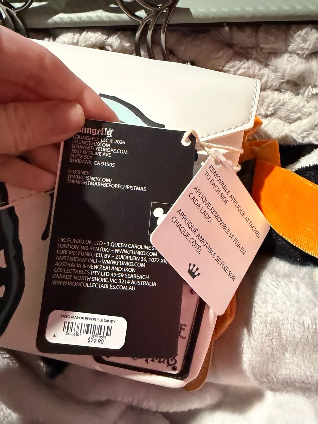 Loungefly Disney The Nightmare Before Christmas Mayor Reversible Crossbody Bag 6