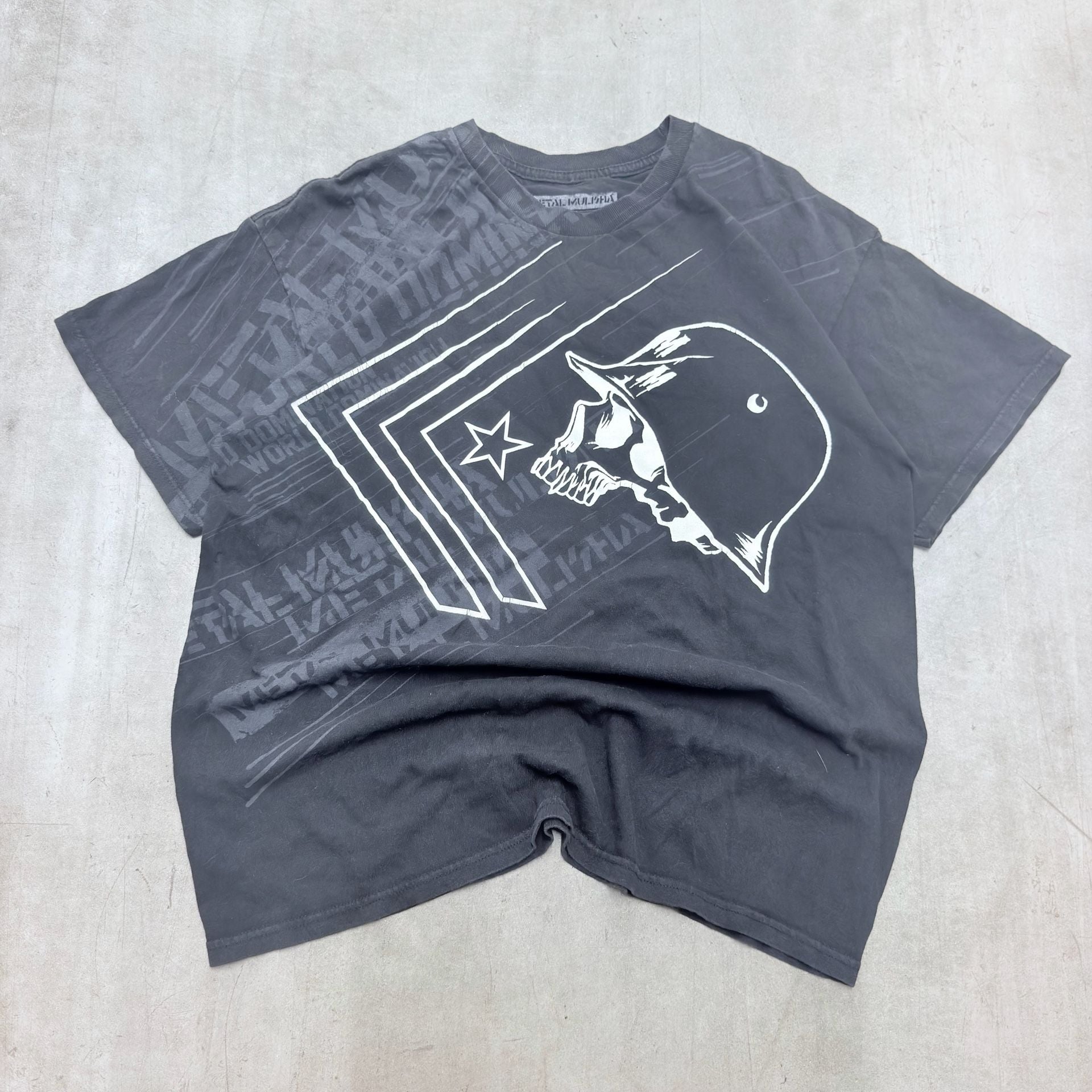 Metal Mulisha T-Shirt XL Black Graphic Skull Helmet 2