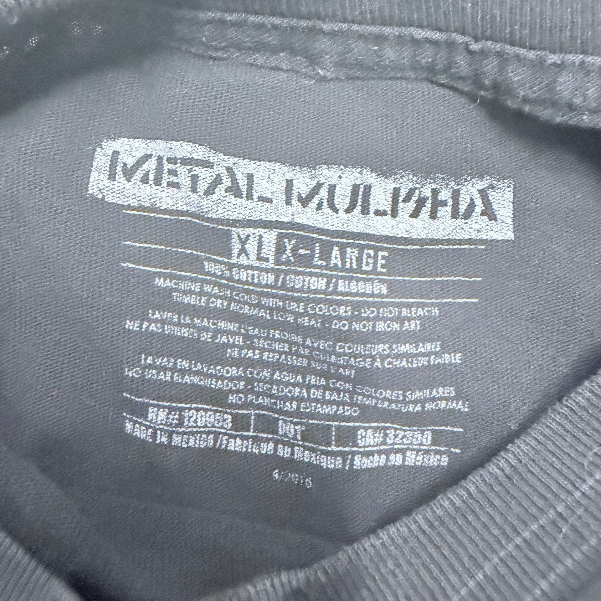 Metal Mulisha T-Shirt XL Black Graphic Skull Helmet 3