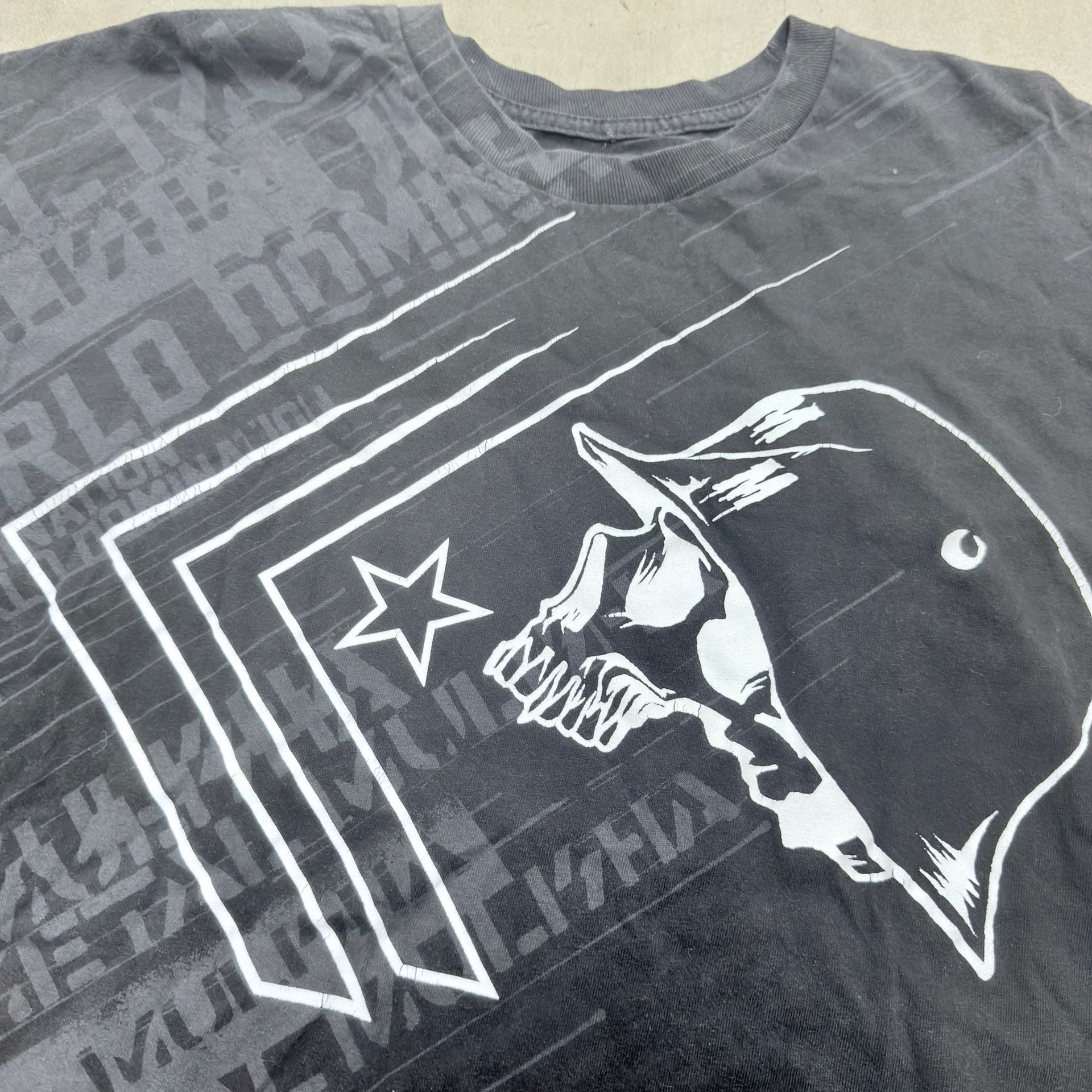Metal Mulisha T-Shirt XL Black Graphic Skull Helmet 7
