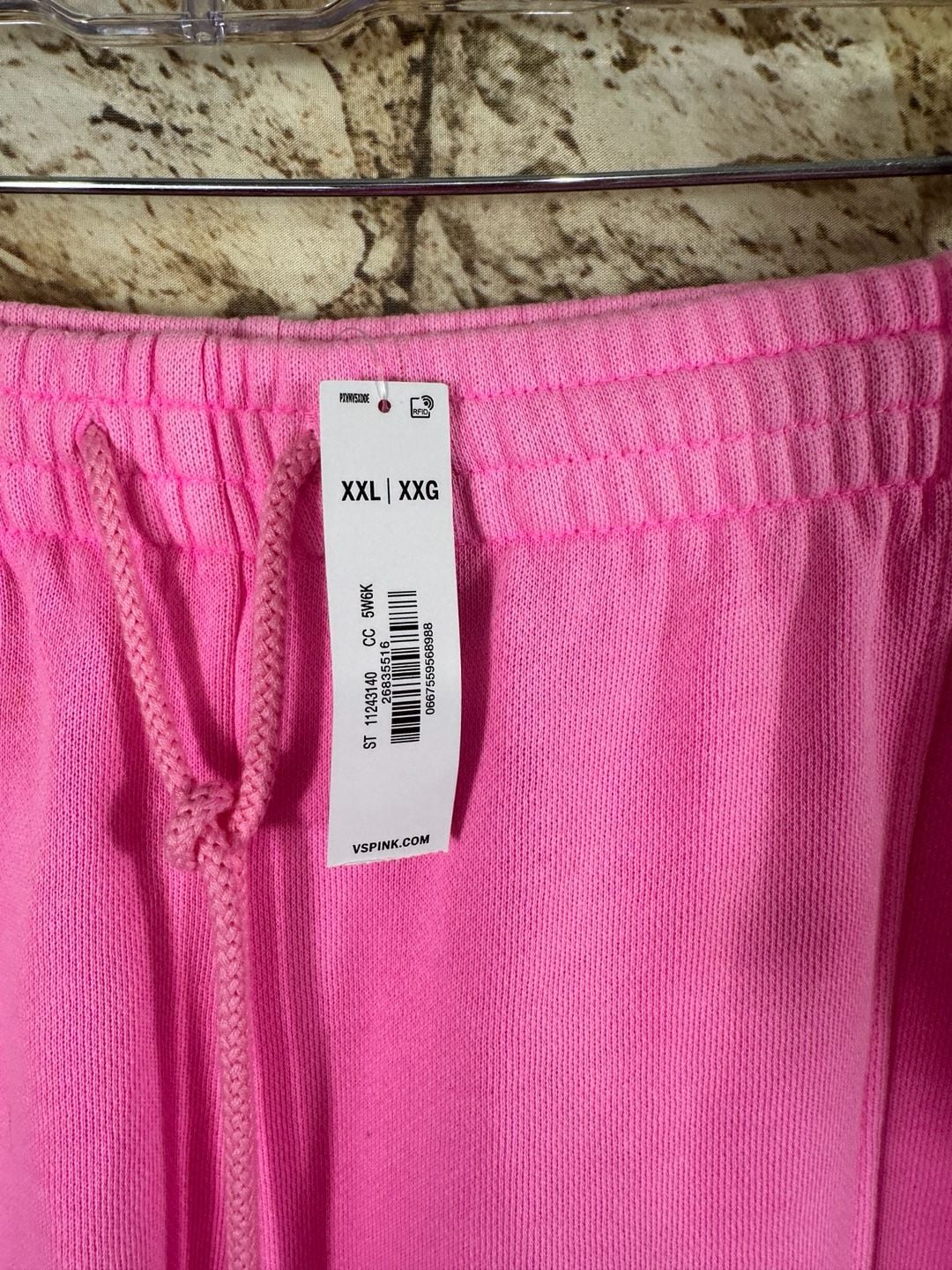 Victoria's Secret Pink Sweatpants Size XXL Pink Drawstring Wide Leg 4